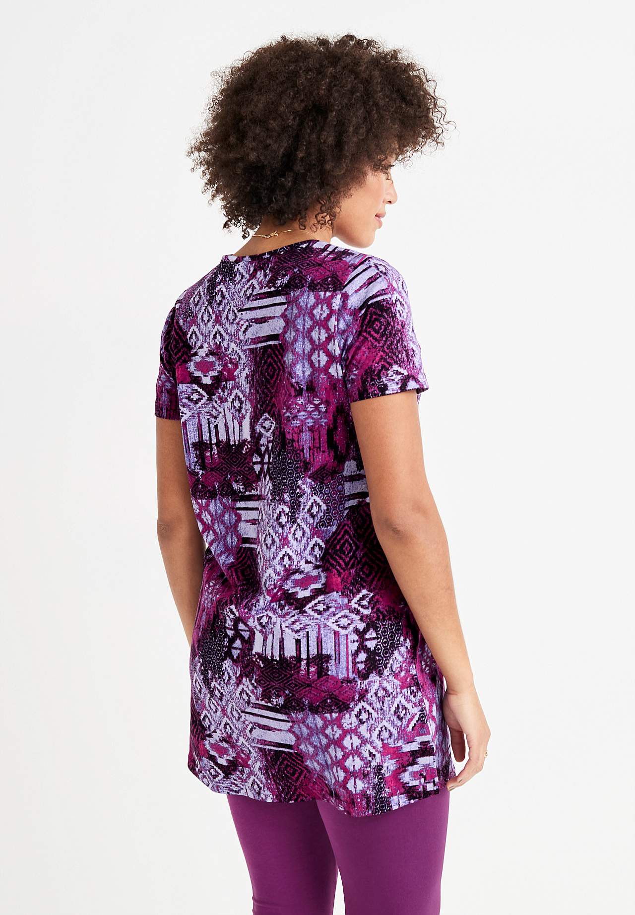 Jersey tuniek met korte mouwen Set van 2