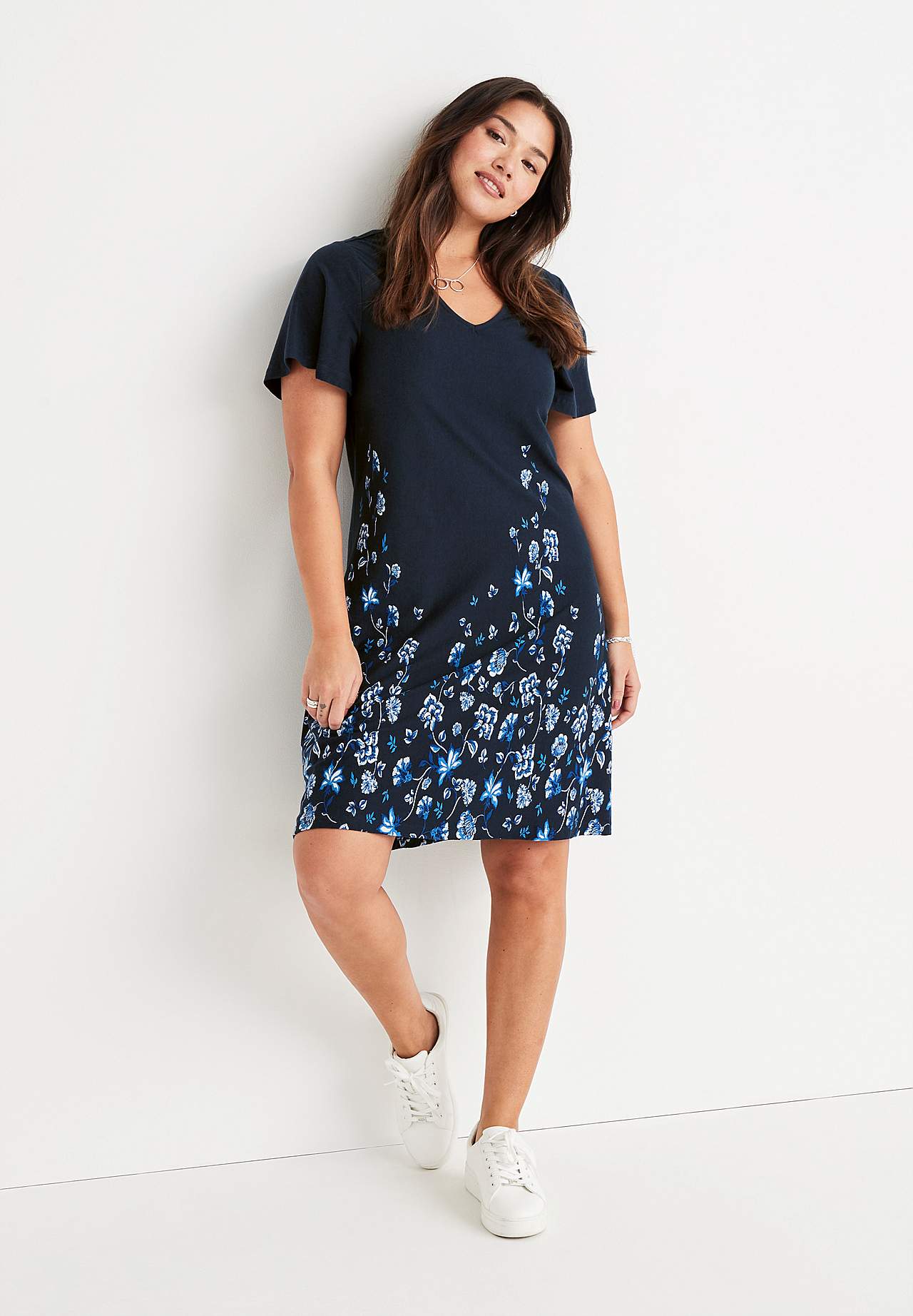 A-gevormde jerseyjurk Hanna