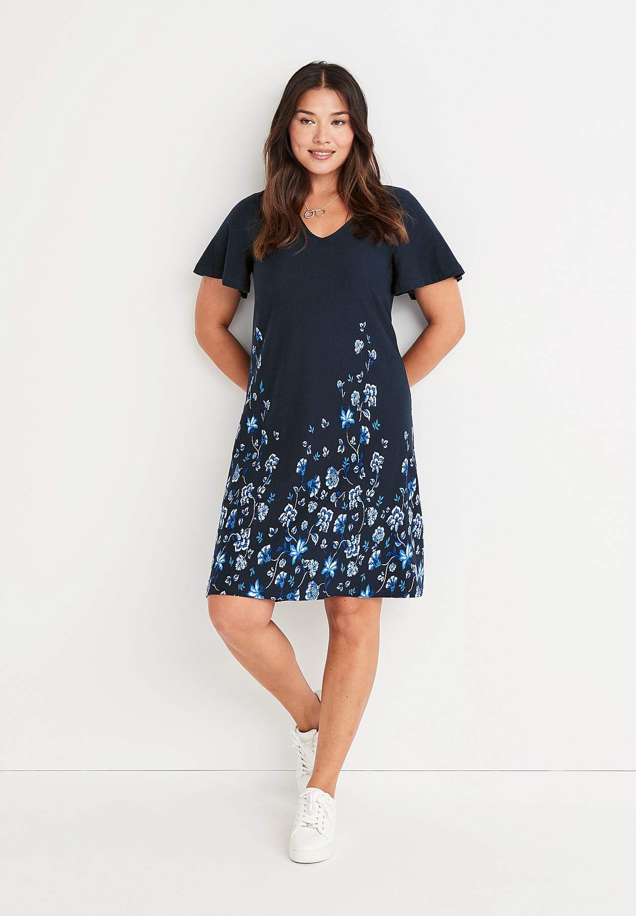 A-gevormde jerseyjurk Hanna