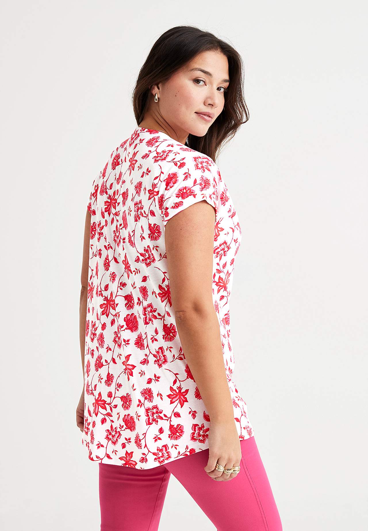 Jersey tuniek met korte mouwen