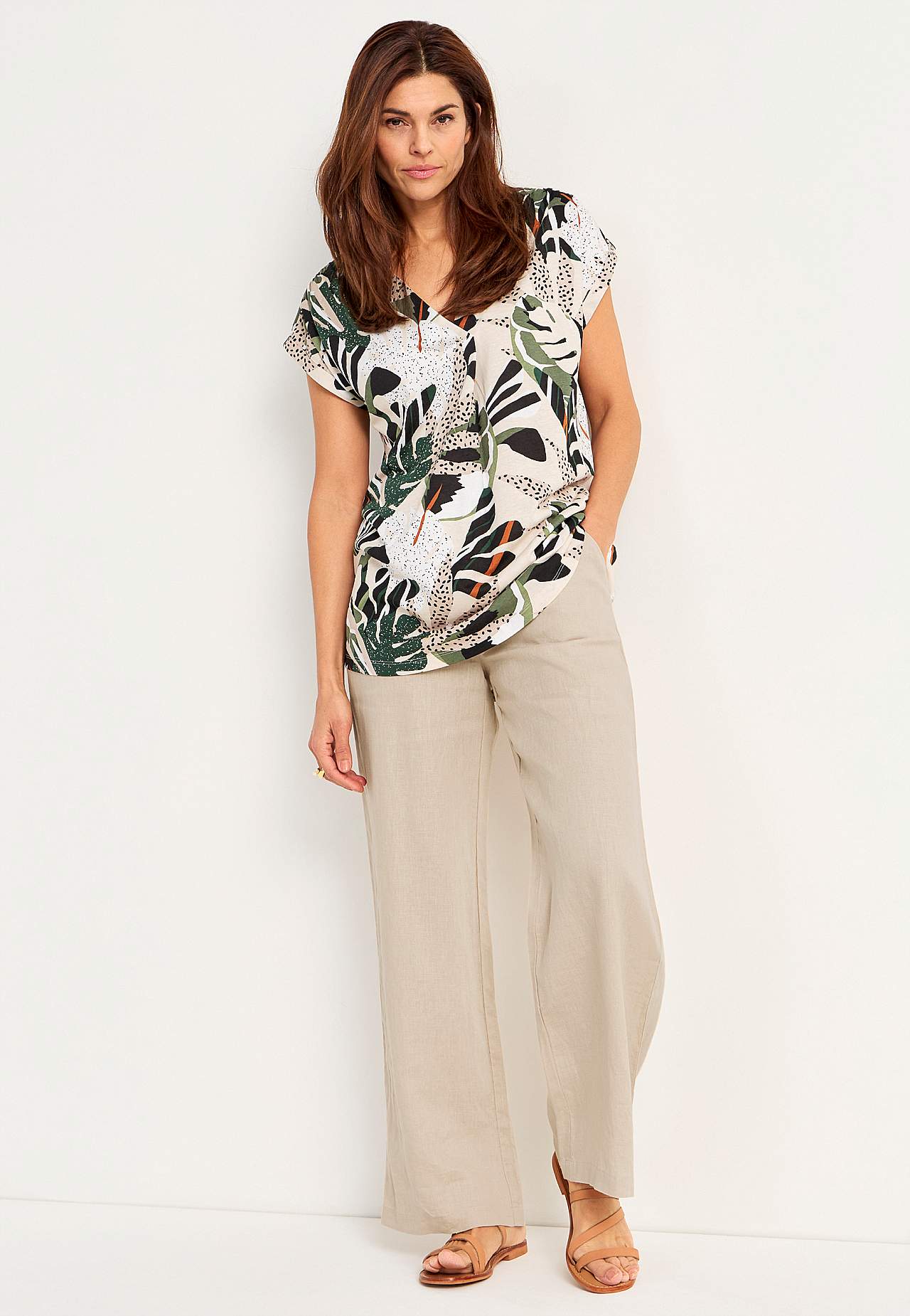 Jersey tuniek met korte mouwen