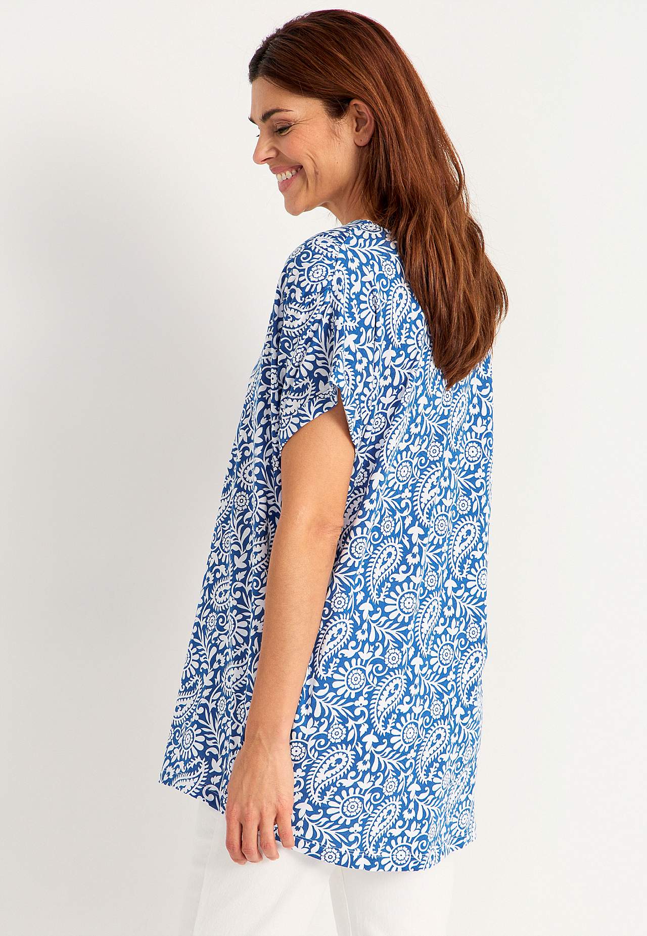 Jersey tuniek met korte mouwen