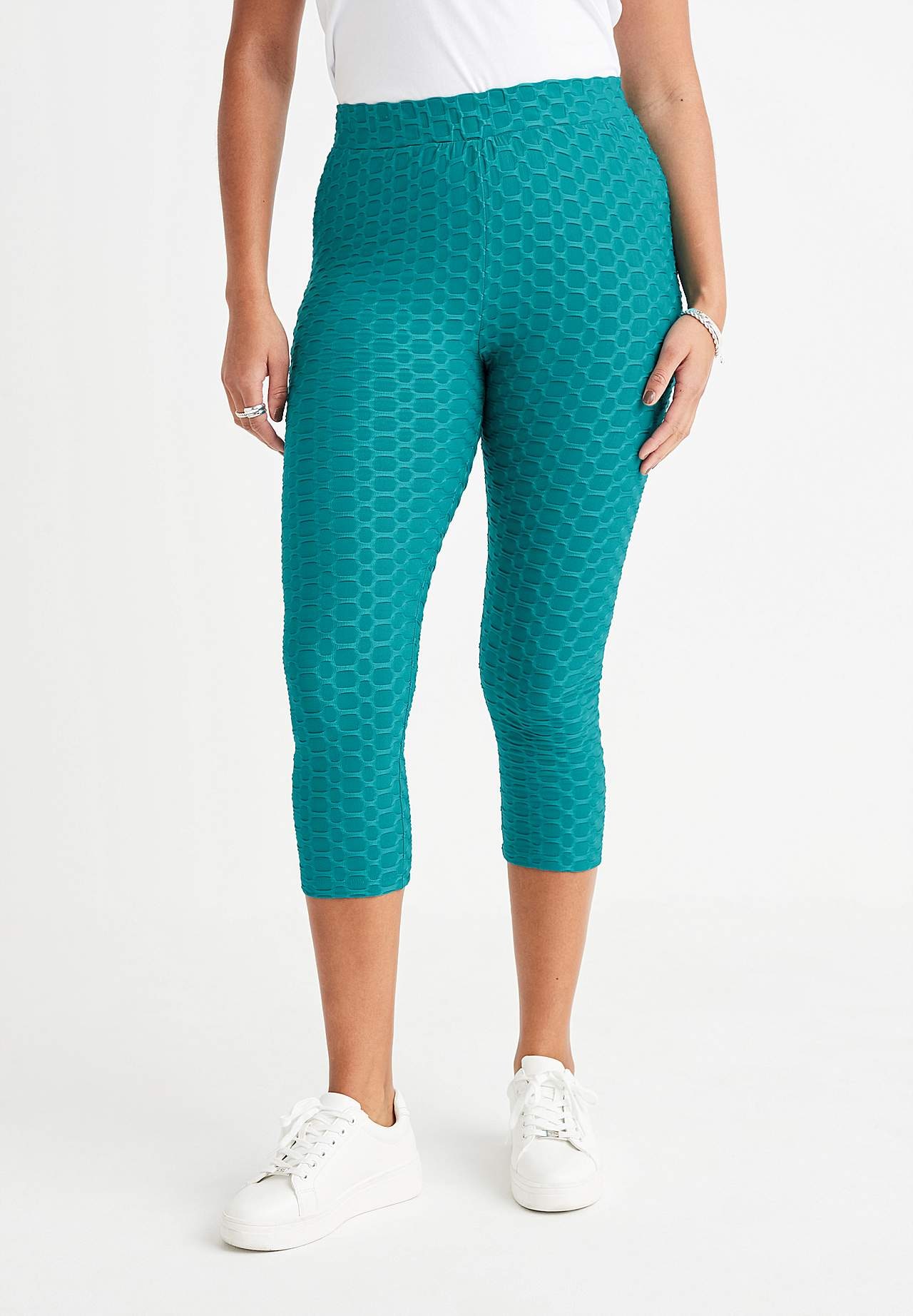 Capri legging met structureel motief