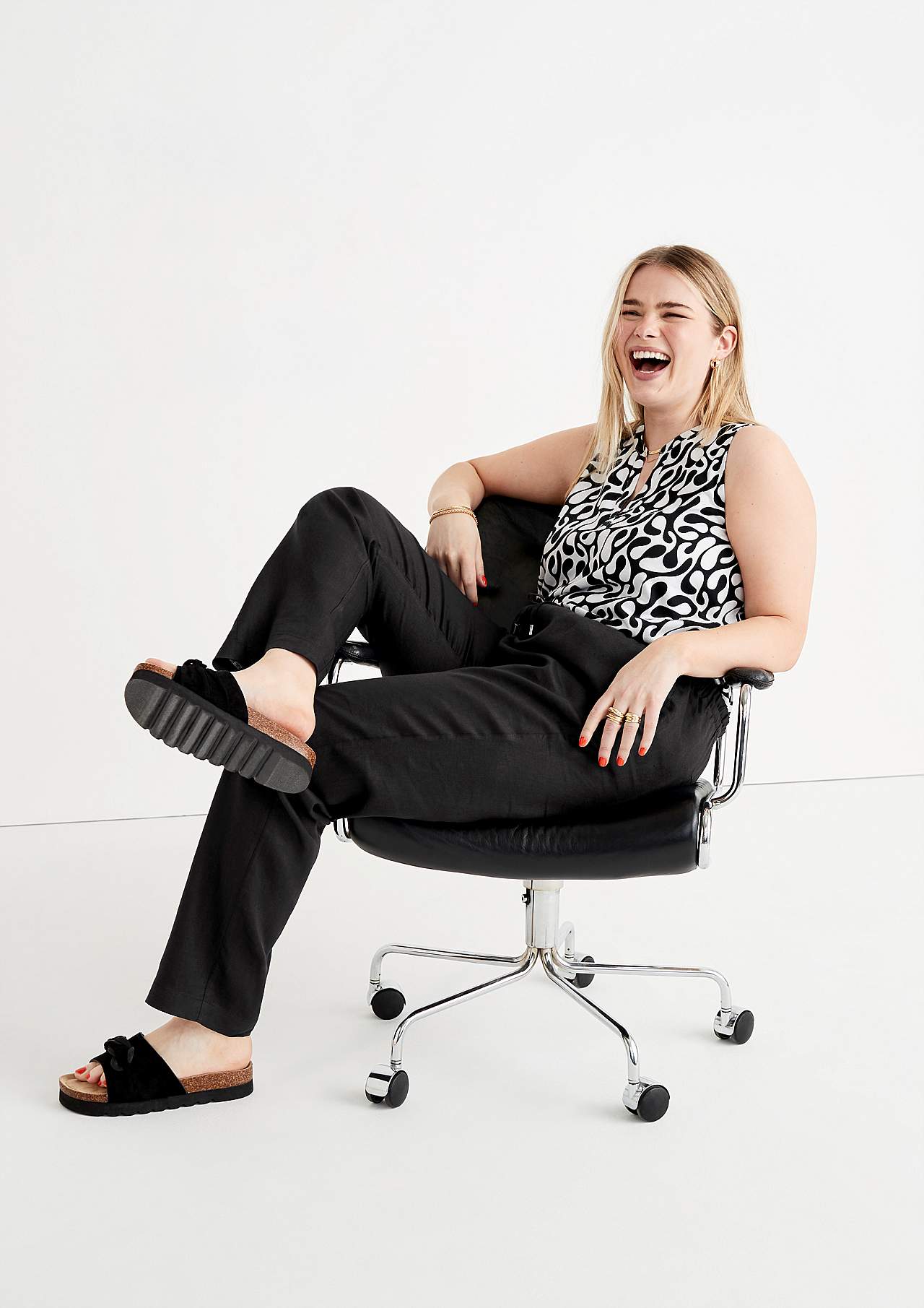 Linnen Premium broek met elastiek Lo