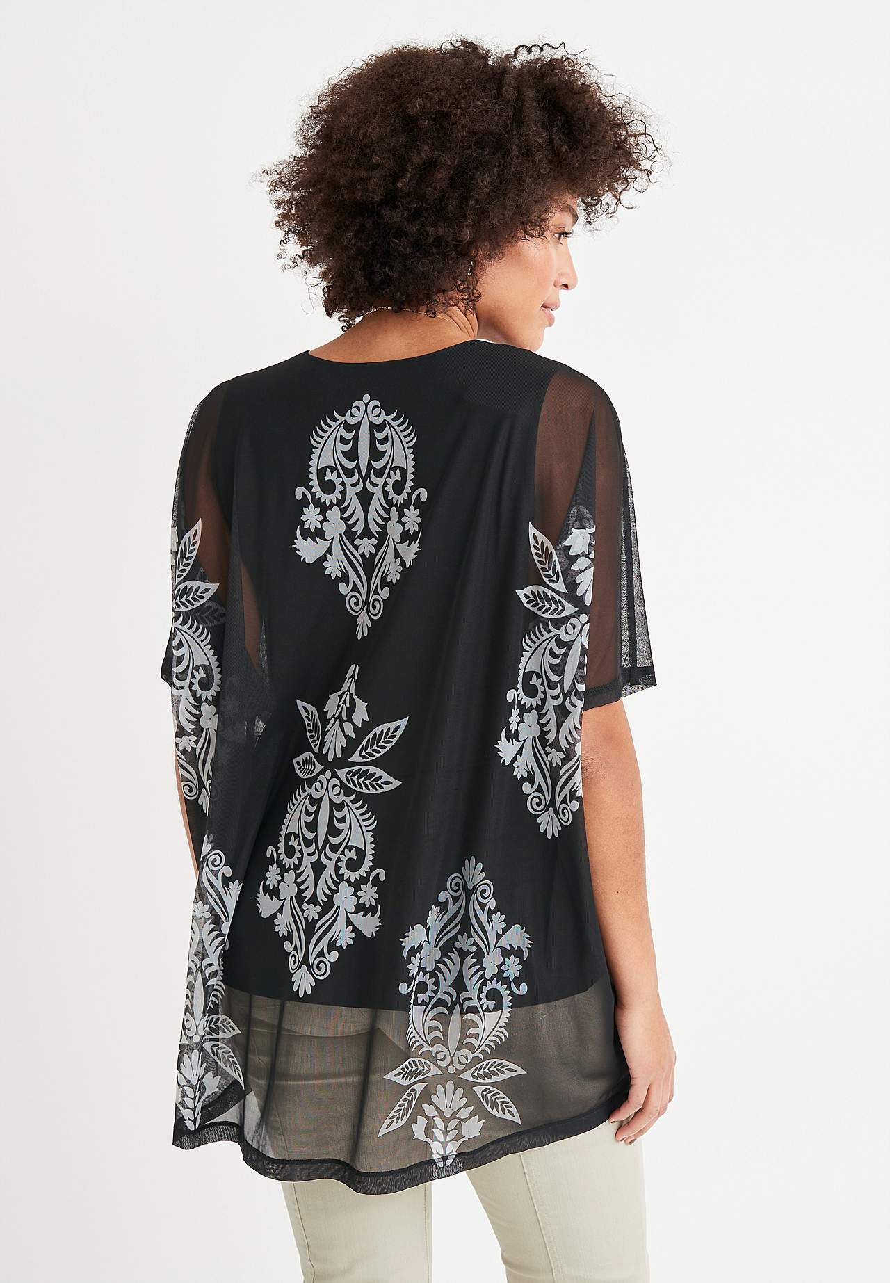 Tuniek top van mesh