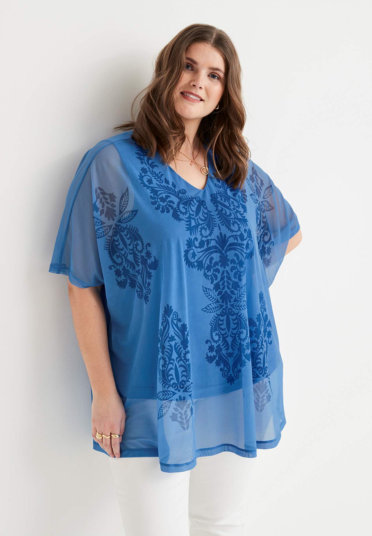 Tuniek top van mesh