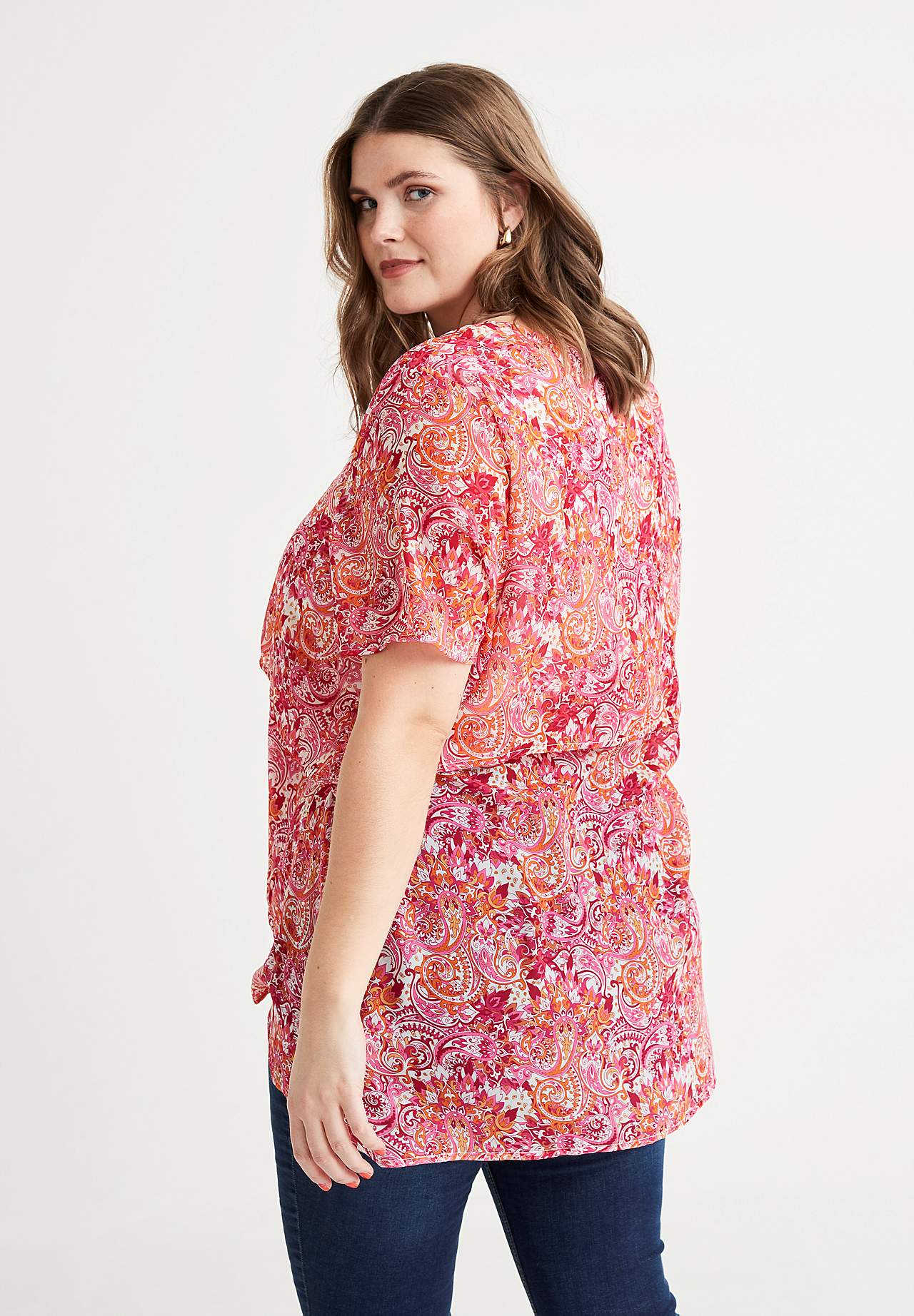 Chiffon tuniek met een paisleypatroon