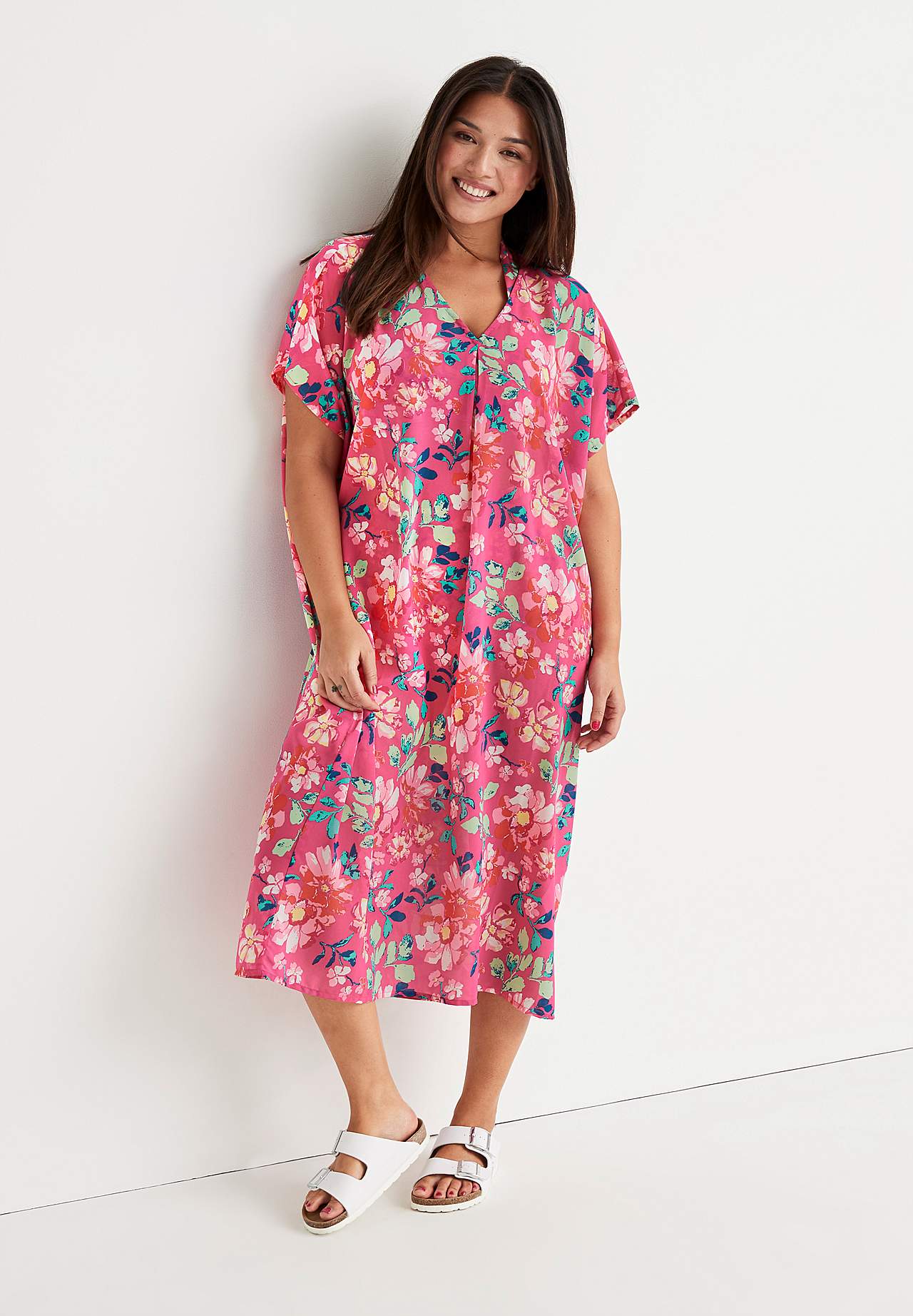 Bloemig caftan