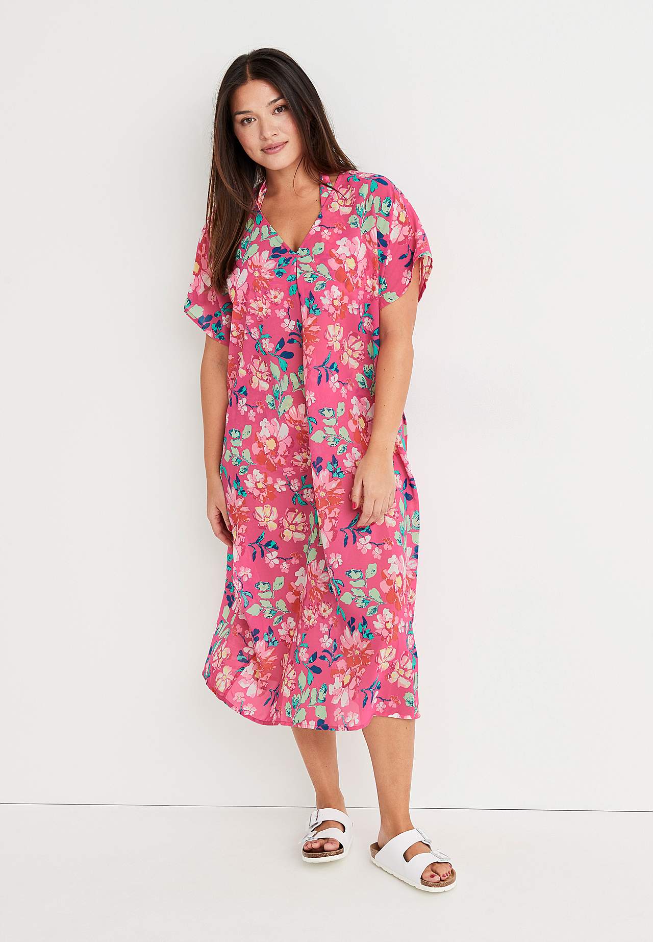 Bloemig caftan