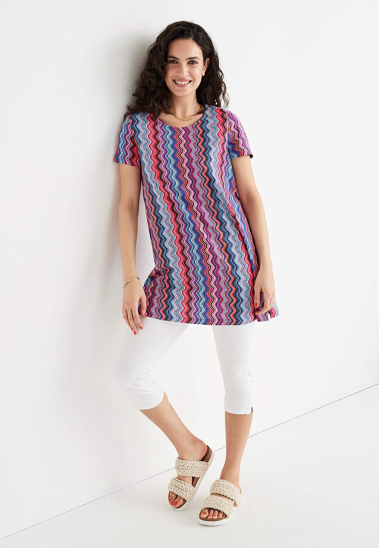 Lange jersey tuniek