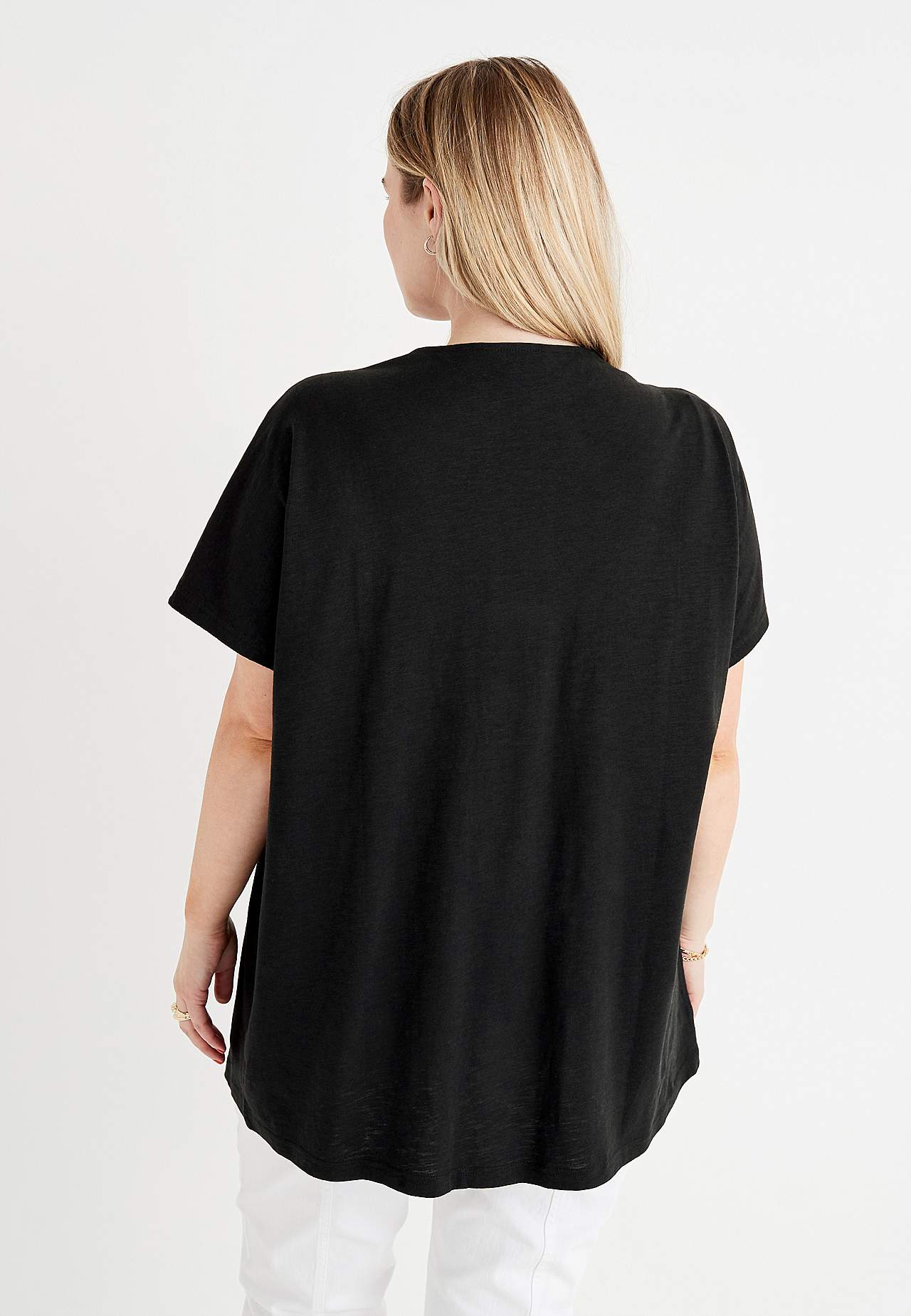 Jersey tuniek met korte mouwen