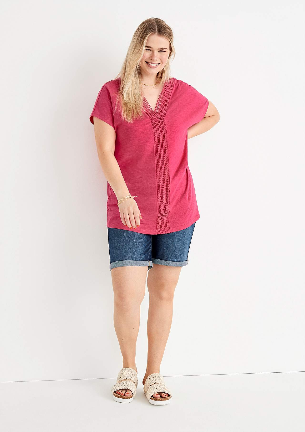 Jersey tuniek met korte mouwen