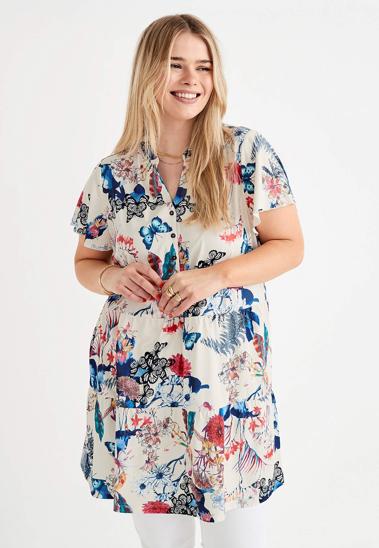 Patroonvormige tuniek