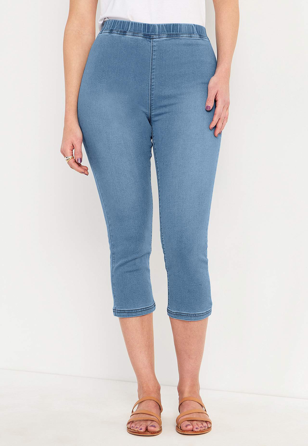 Capri legging van denim