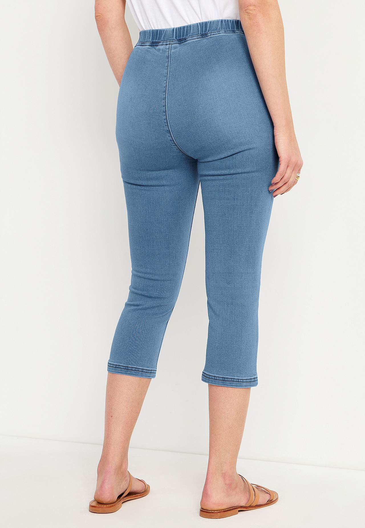 Capri legging van denim