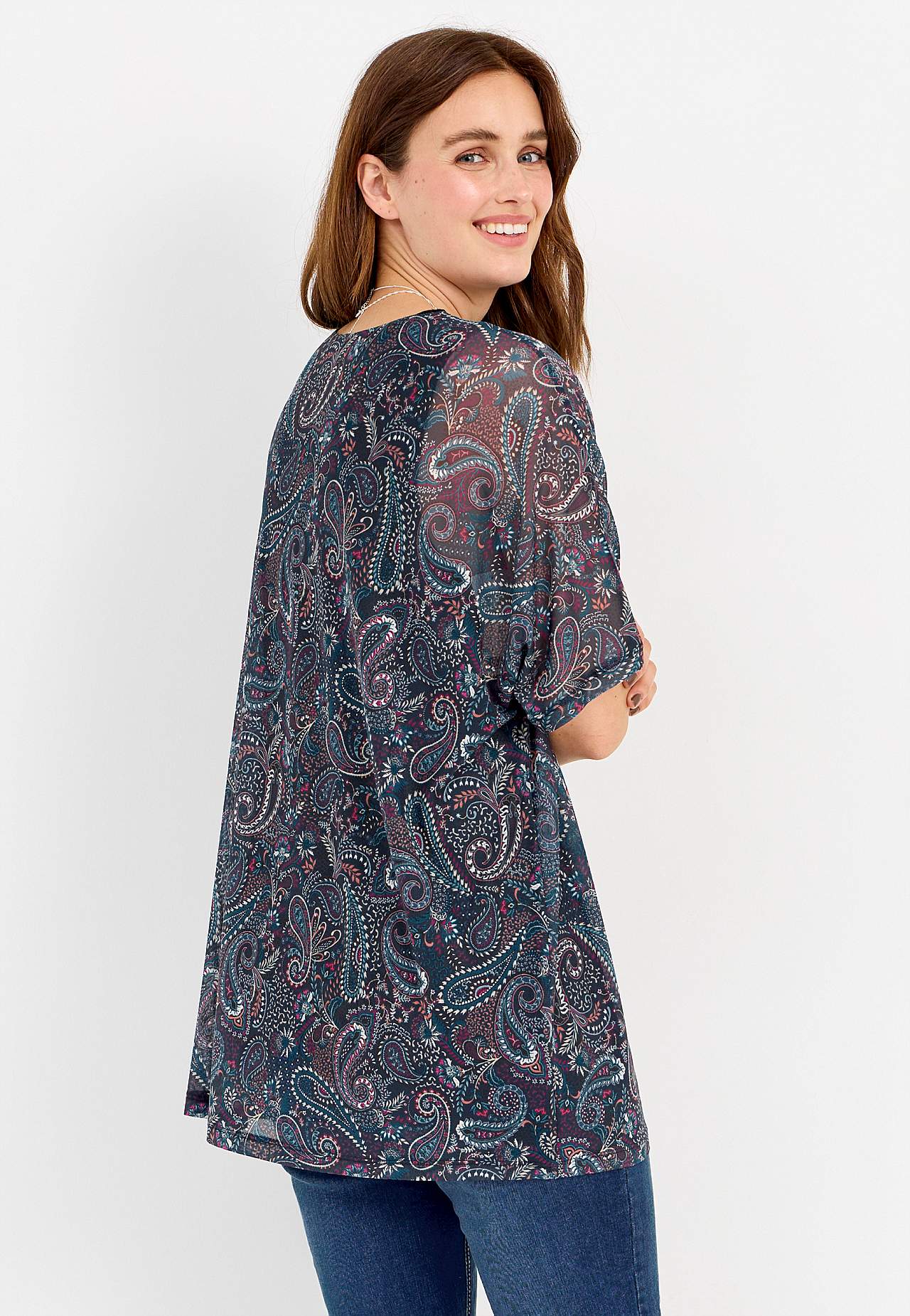 Tuniek top van mesh