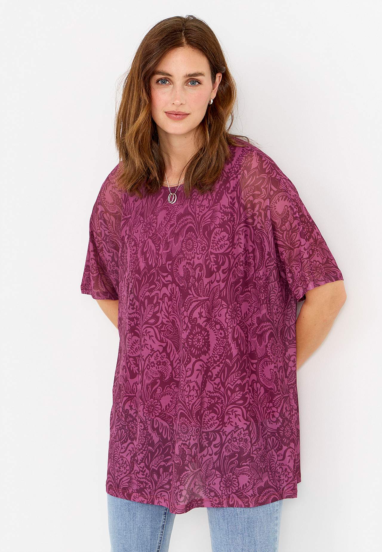 Tuniek top van mesh
