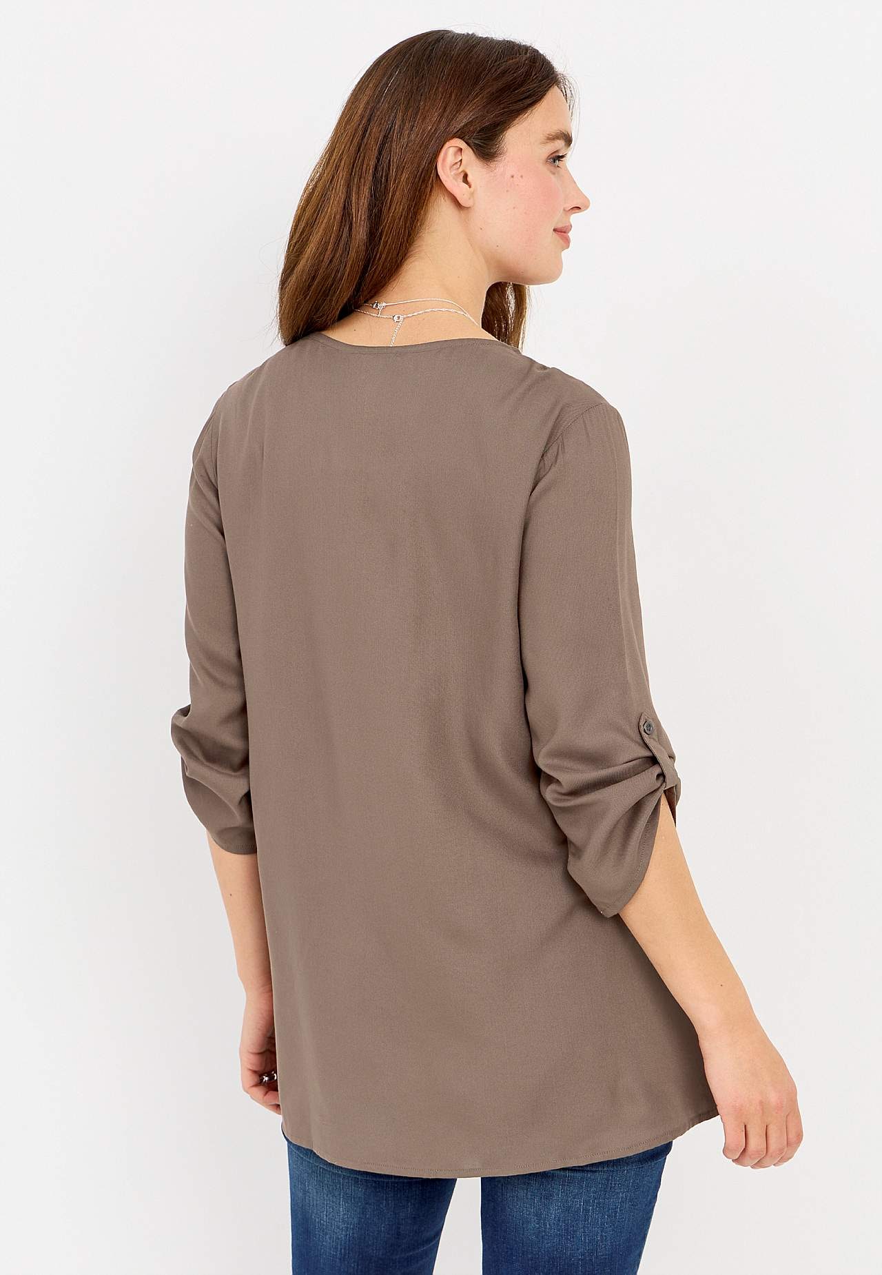 V-hals tuniek in twee lengtes