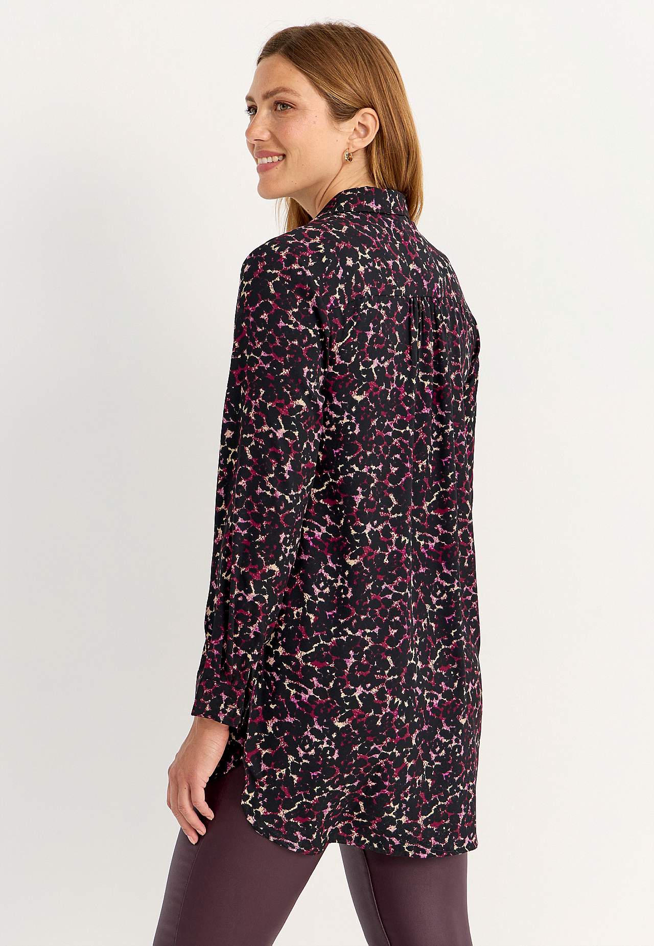 Lang shirt met knoppen