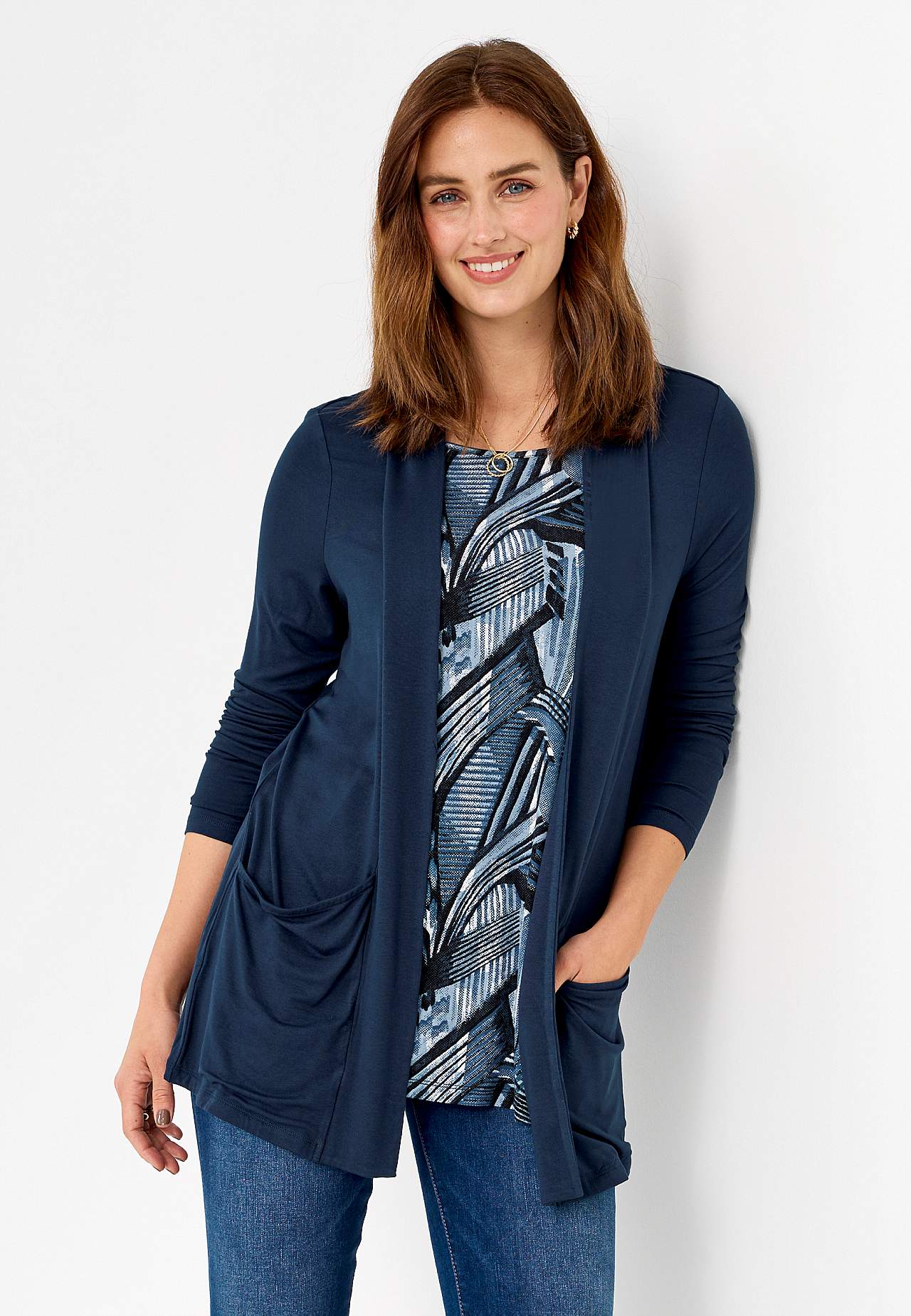 2-in-1-top met lange mouwen