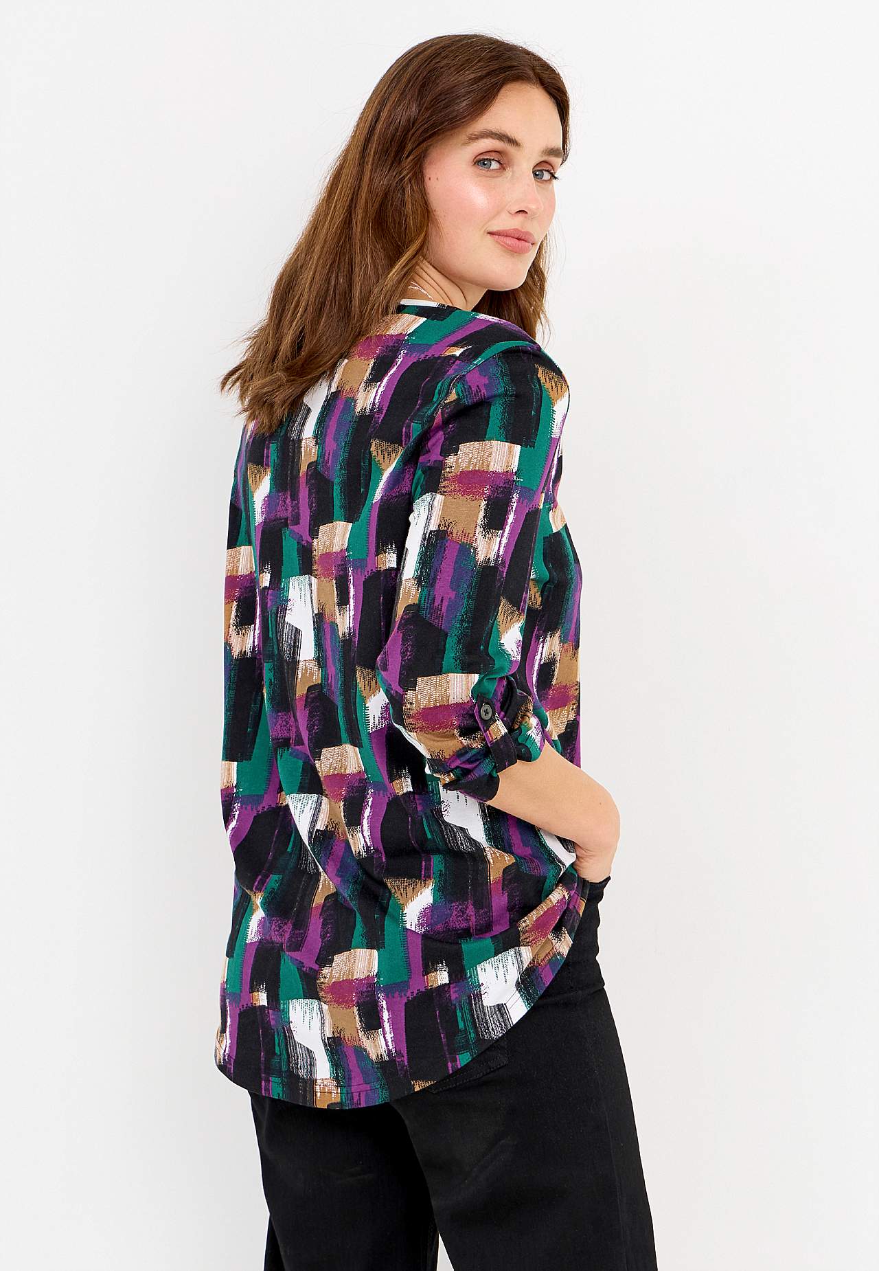 Jersey-topje met patroon