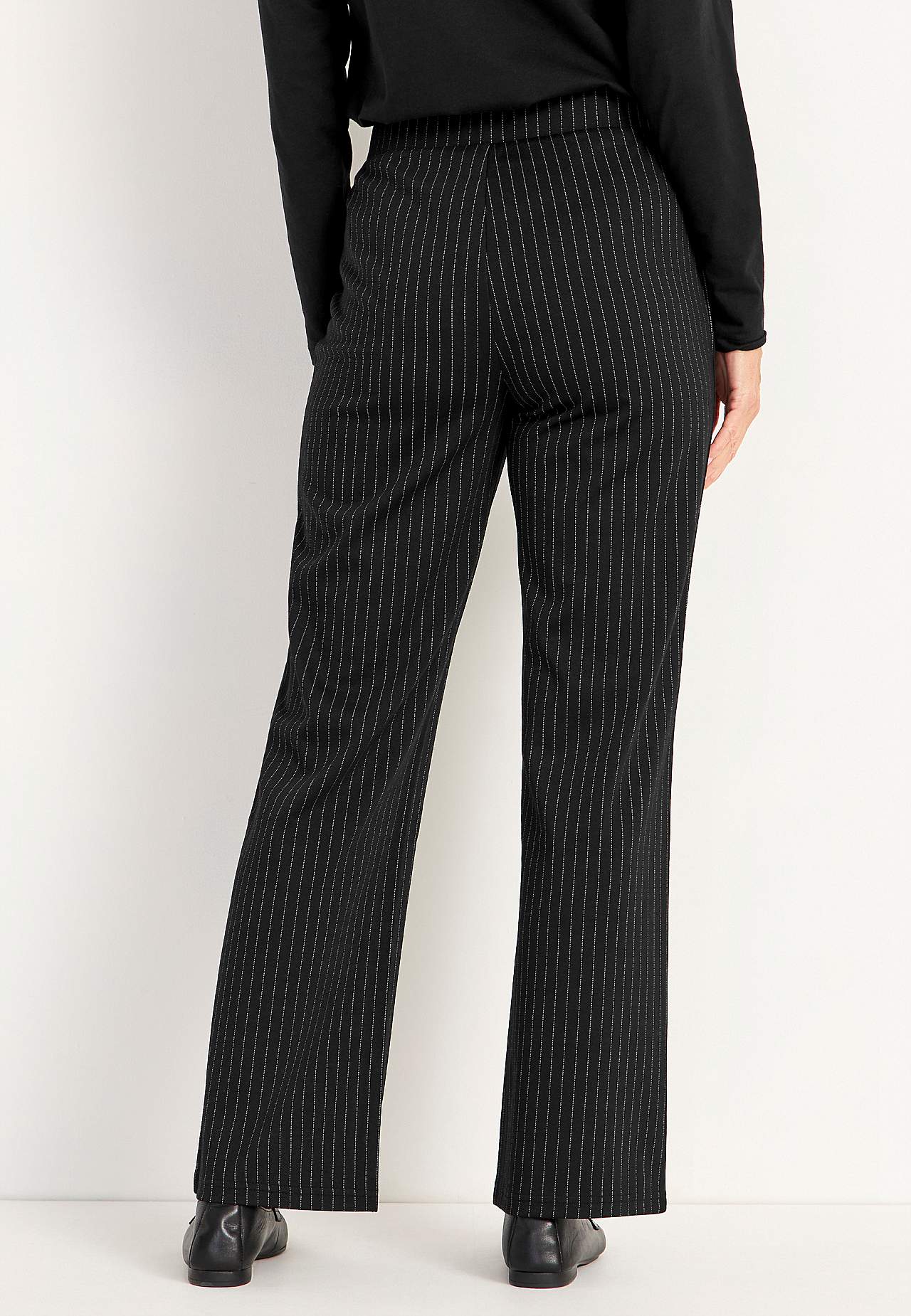Jersey broek met rechte benen