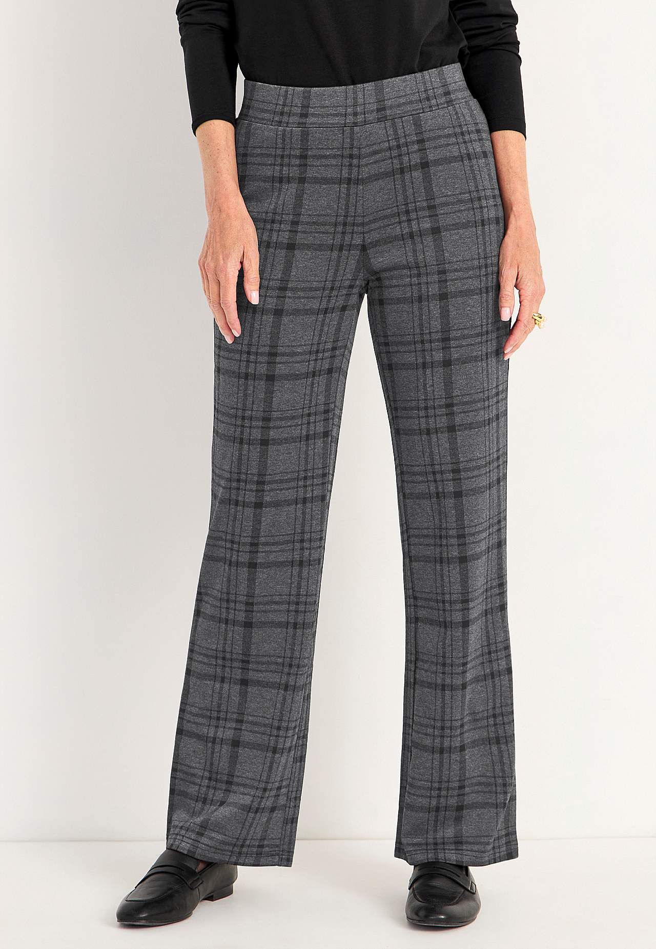 Jersey broek met rechte benen