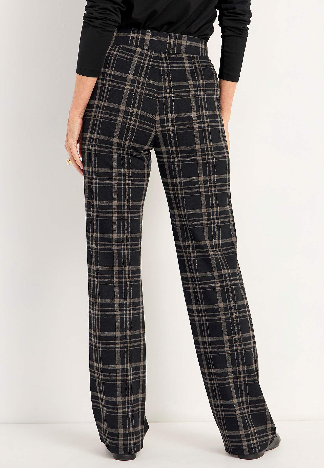 Jersey broek met rechte benen