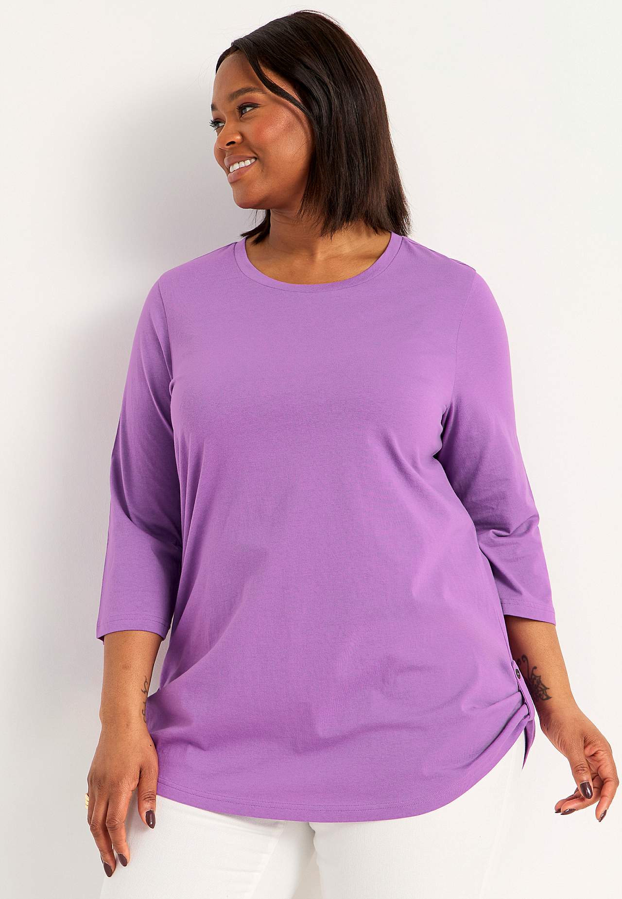 Jersey tuniek met 3/4 mouw Set van 2