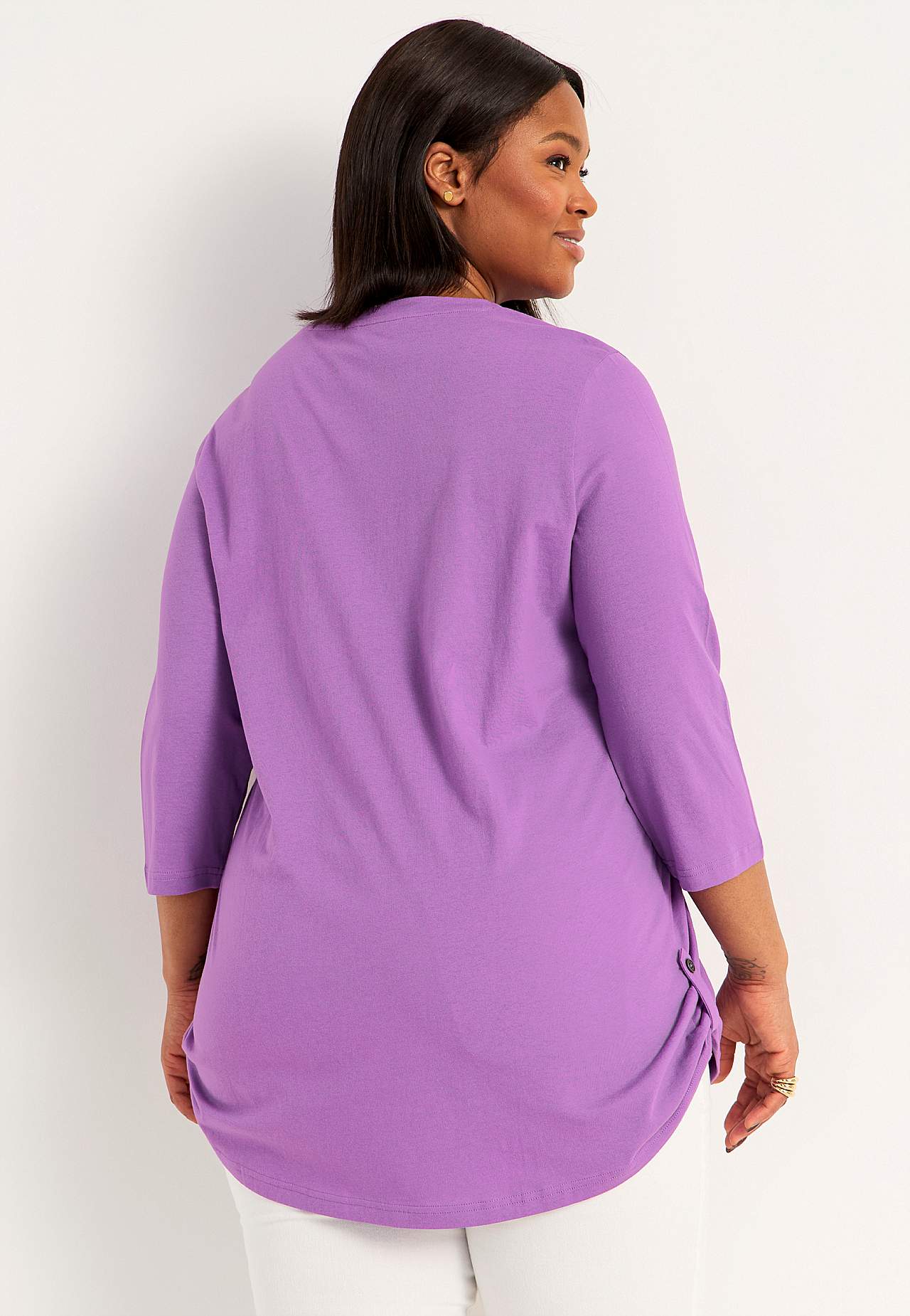 Jersey tuniek met 3/4 mouw Set van 2