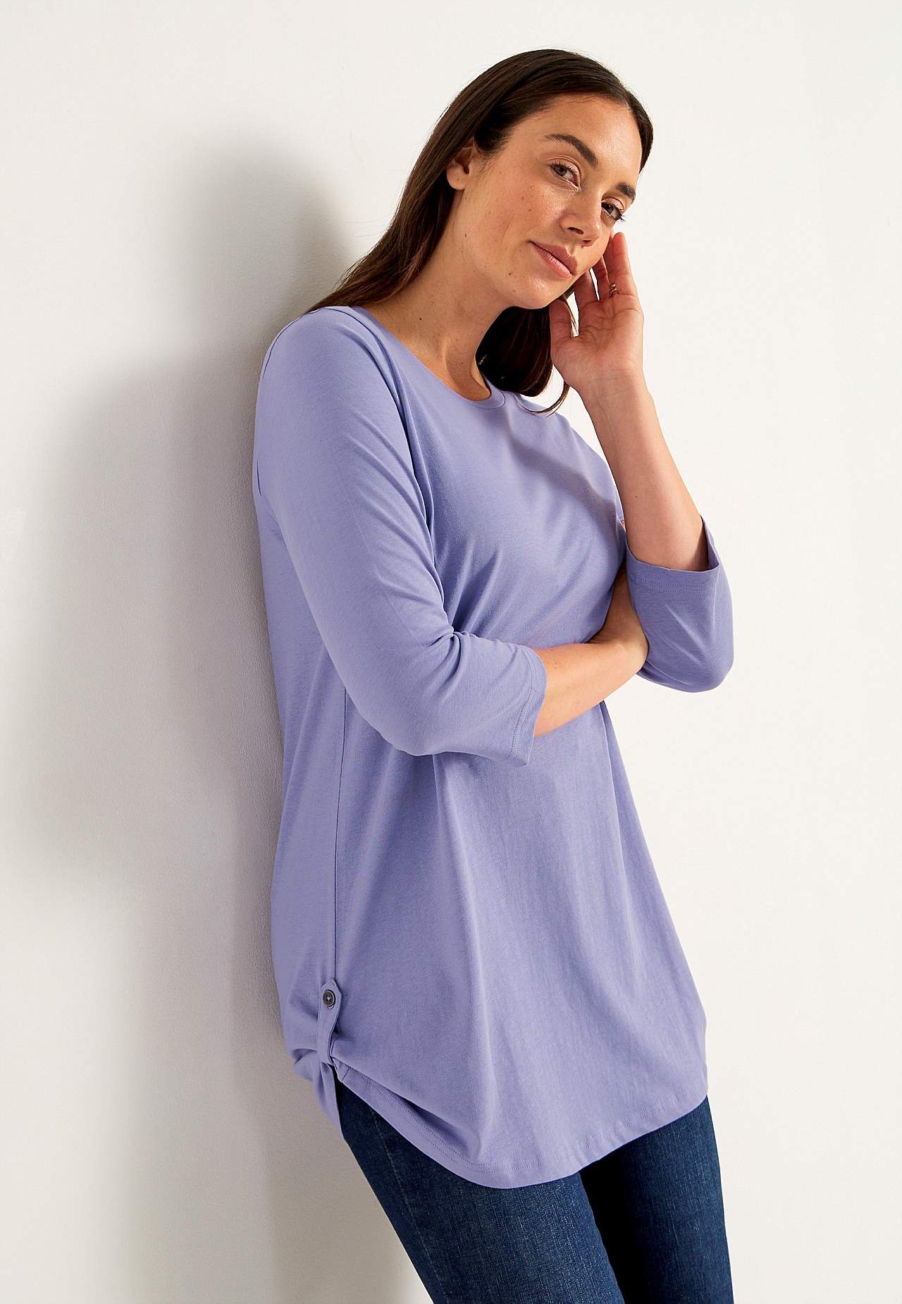 Jersey tuniek met 3/4 mouw Set van 2