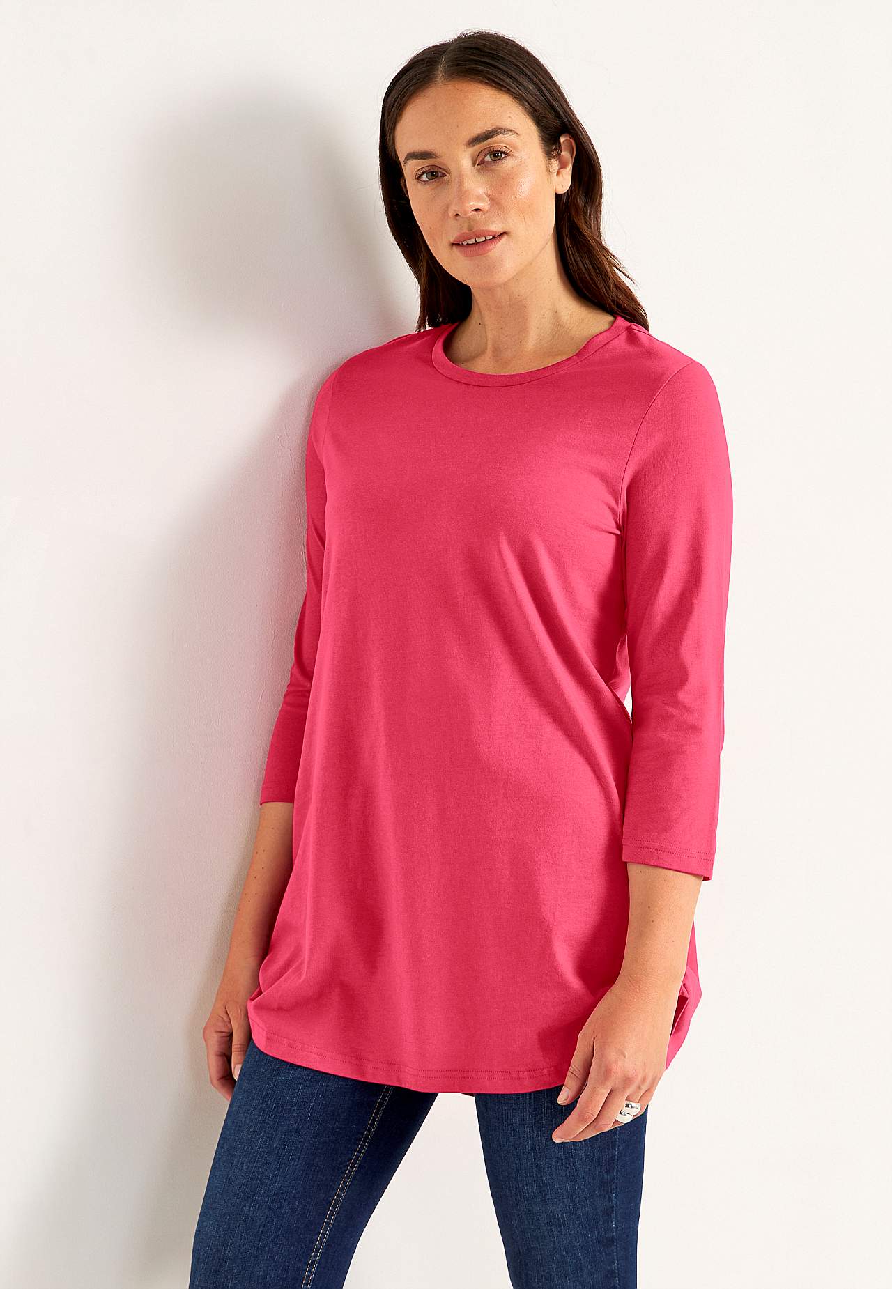 Jersey tuniek met 3/4 mouw Set van 2