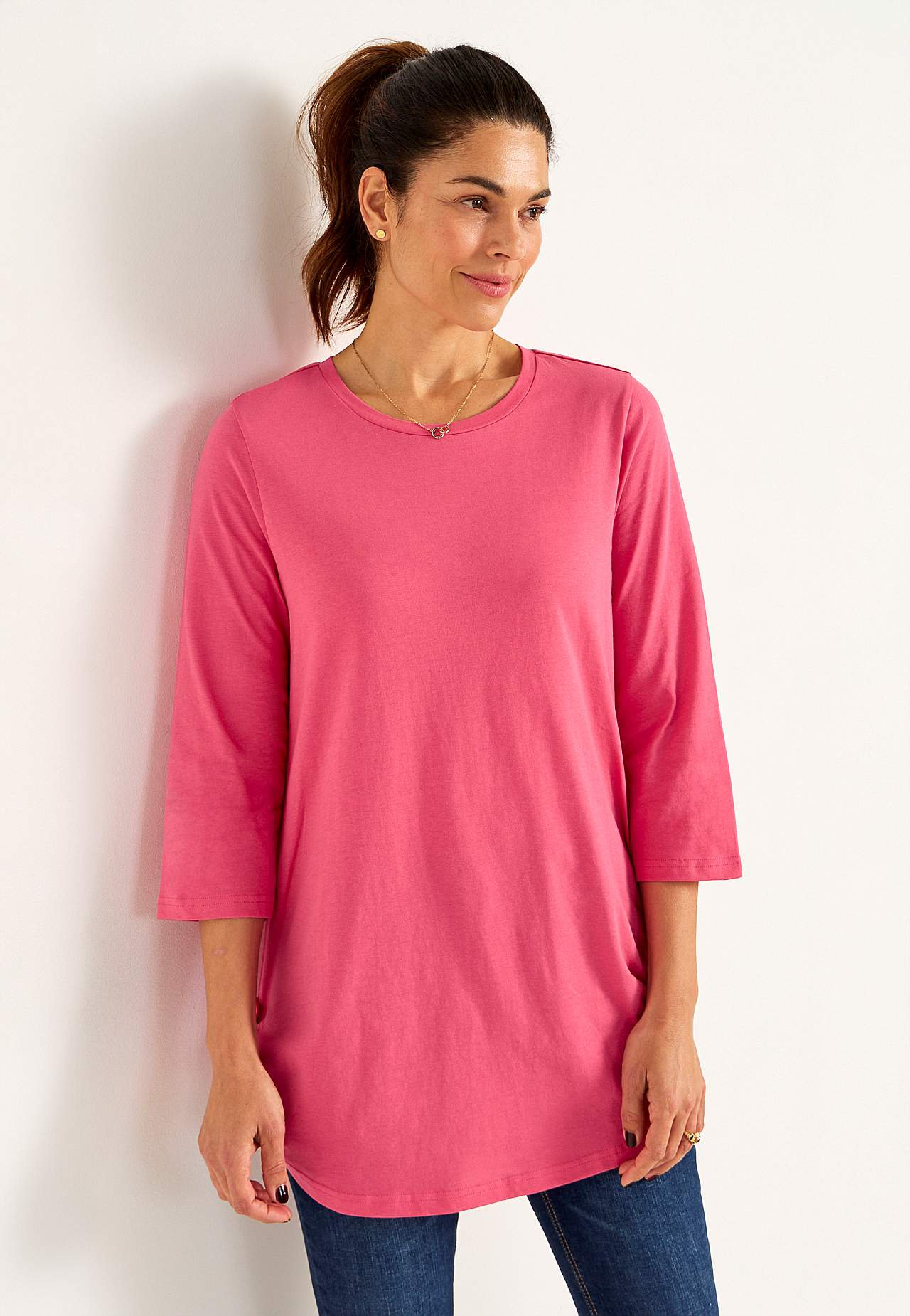 Jersey tuniek met 3/4 mouw Set van 2