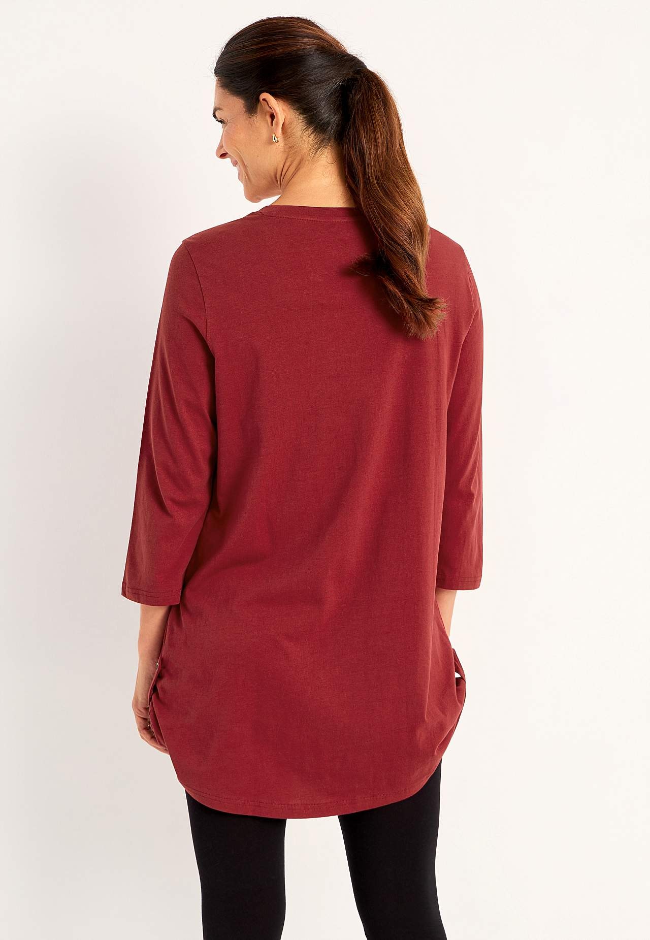 Jersey tuniek met 3/4 mouw Alexia Set van 2