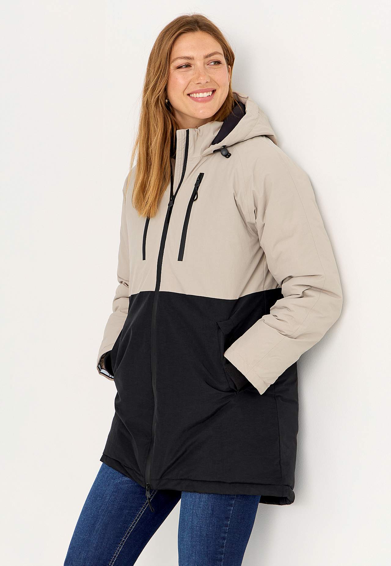 Functionele en gevoerde jas