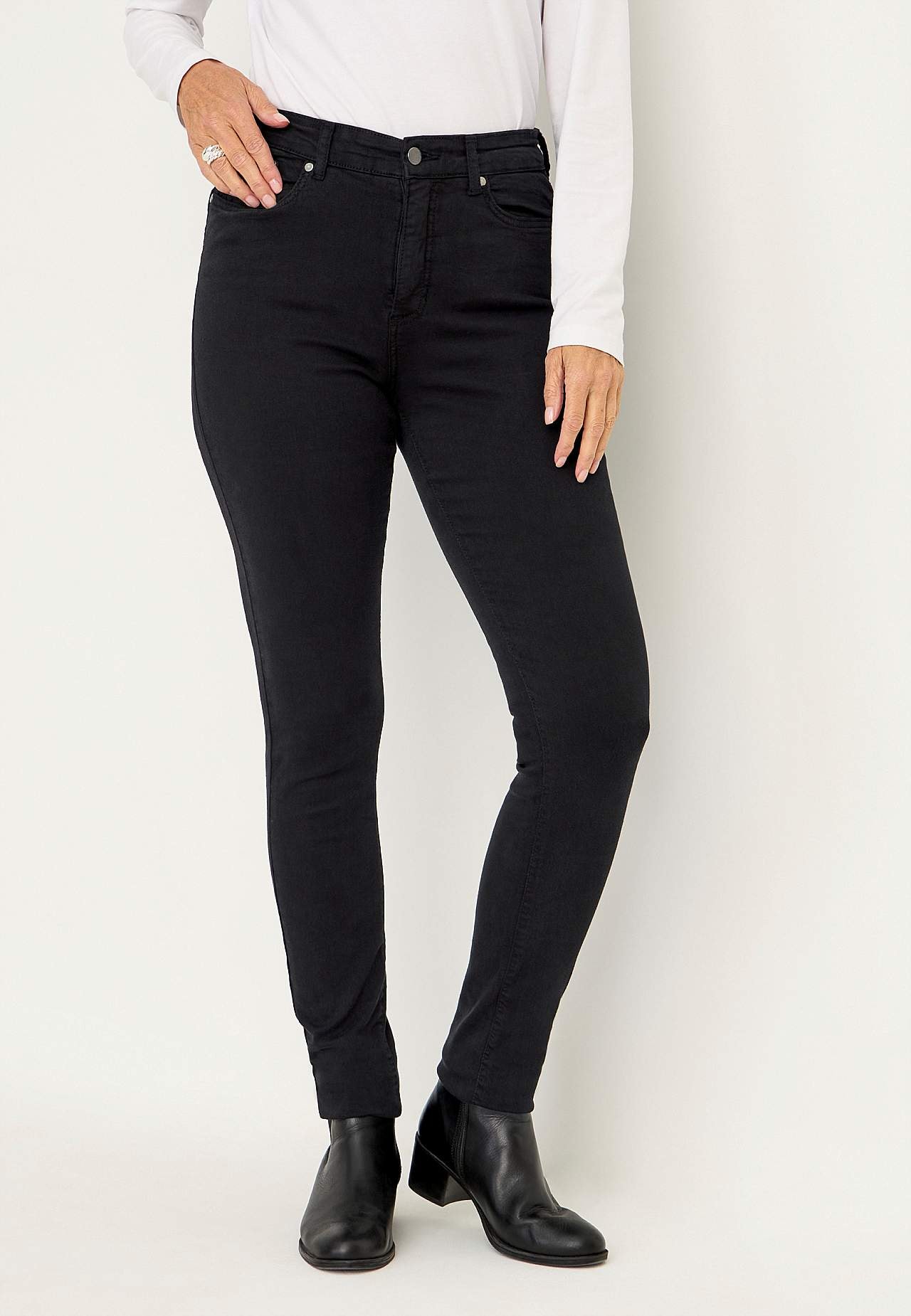 Superstretch jeans van keperstof