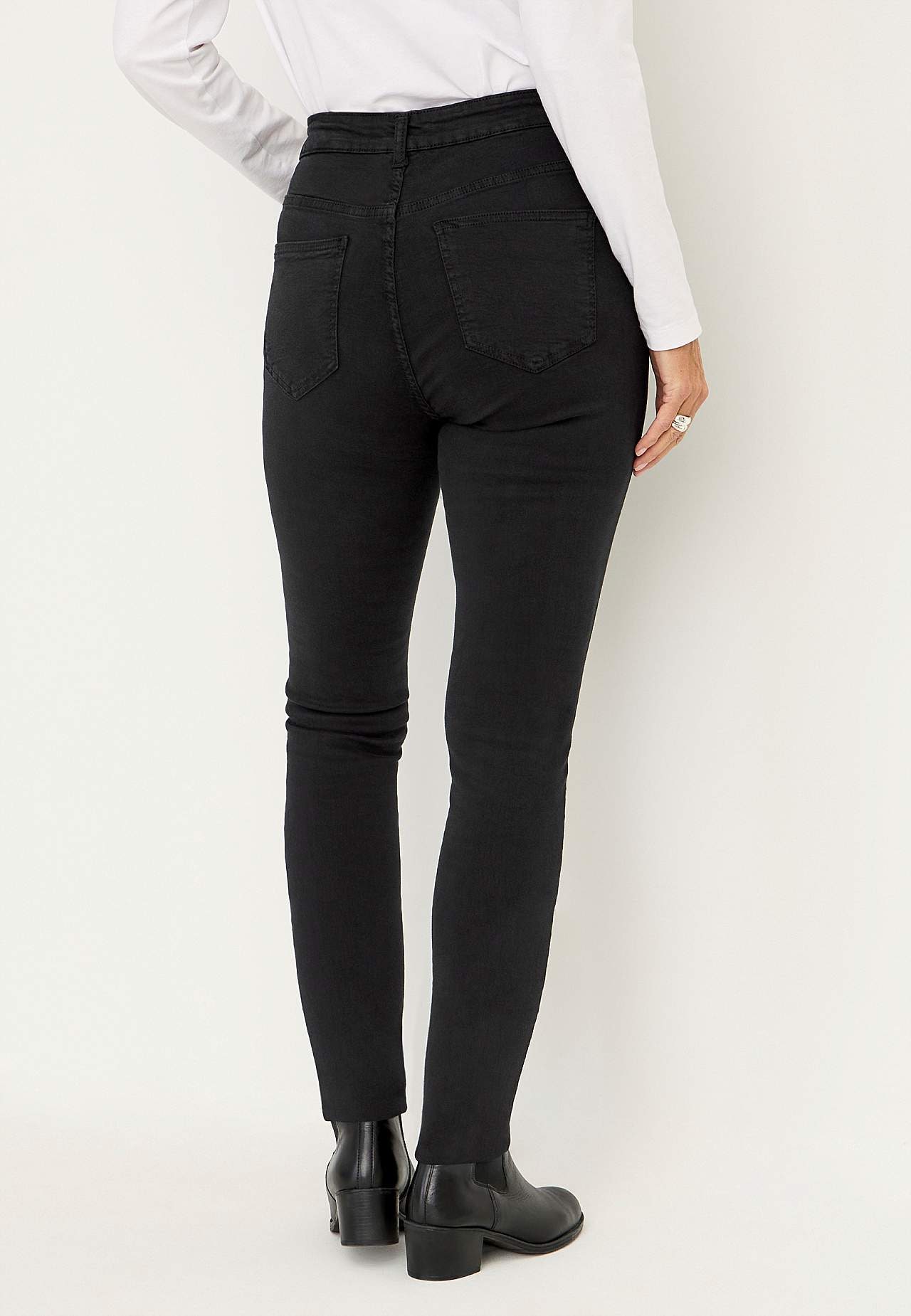 Superstretch jeans van keperstof