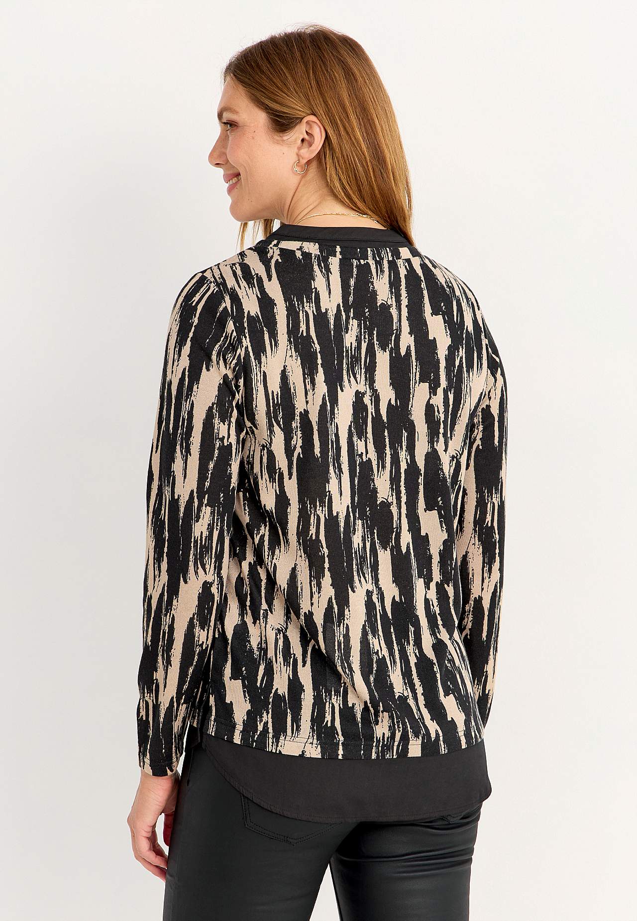2-in-1 jersey-topje met patroon