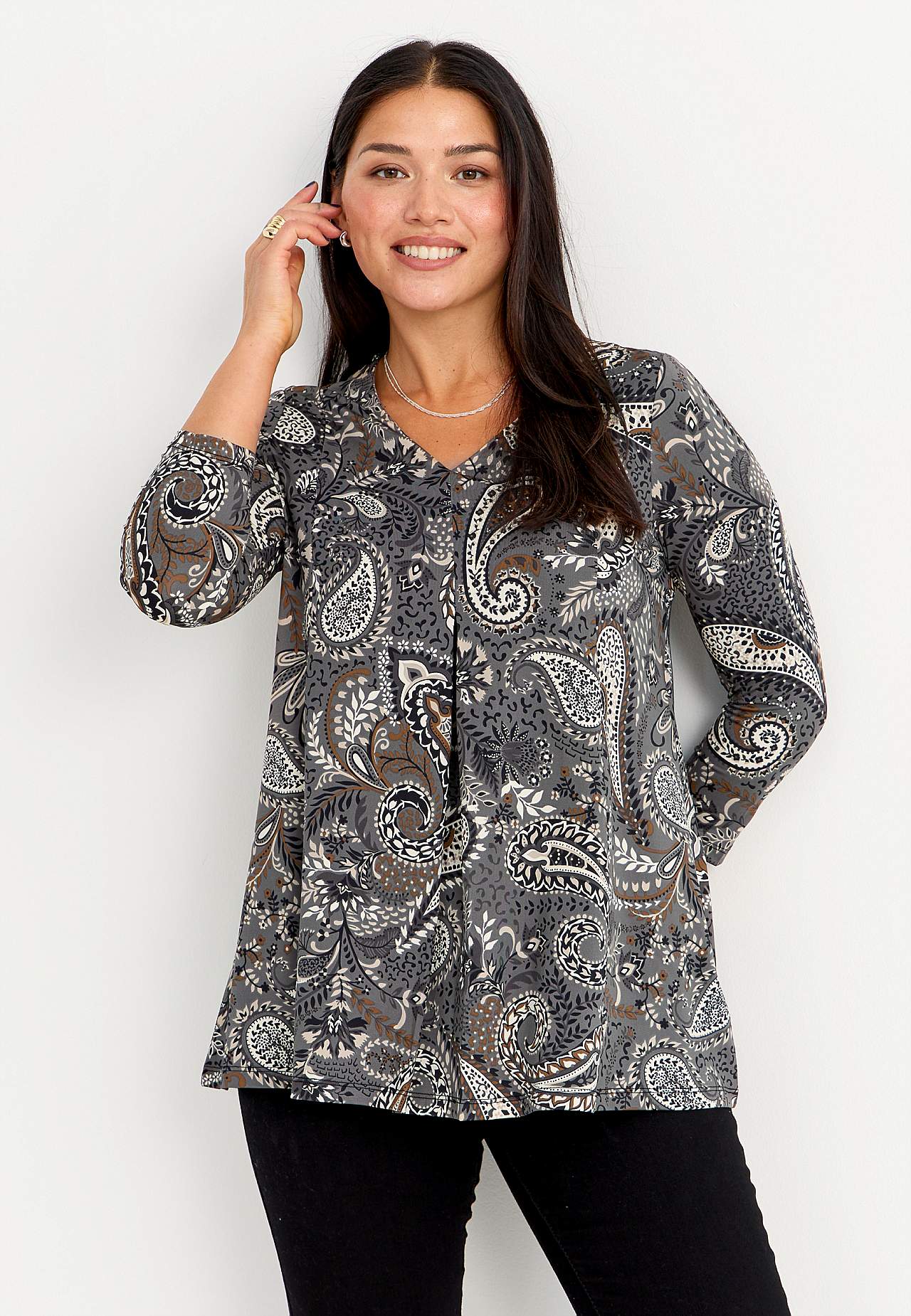 Jersey tuniek met patroon