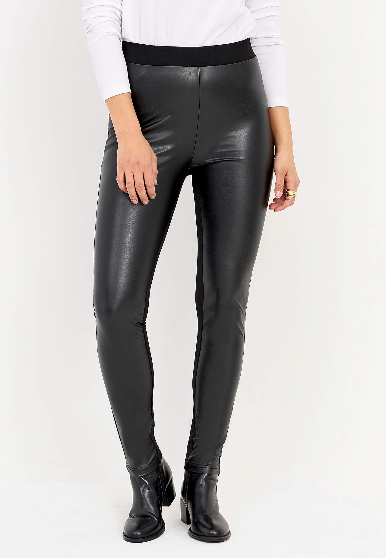 Legging met gecoat voorste deel