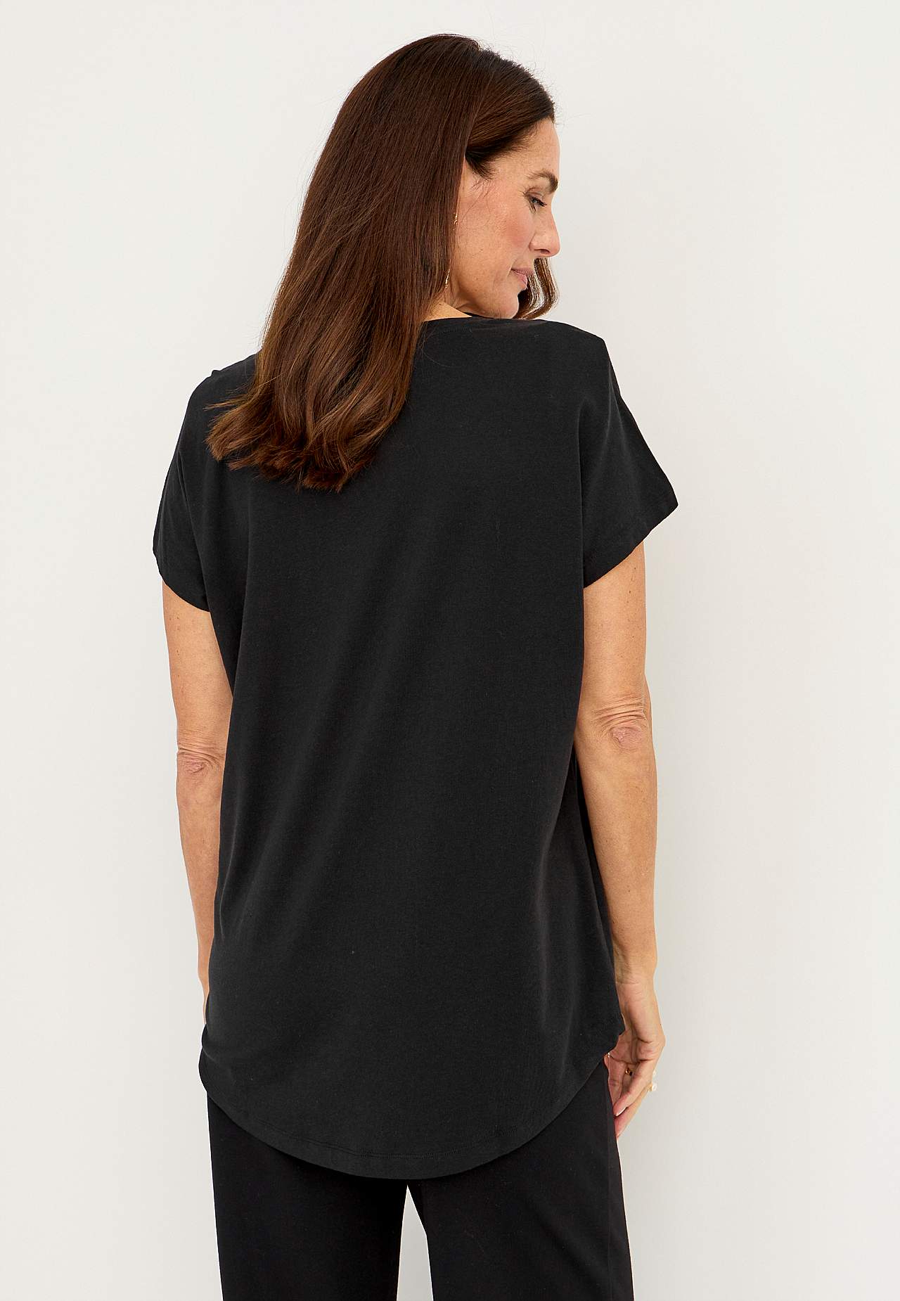 Jersey-topje met pailletten Anna