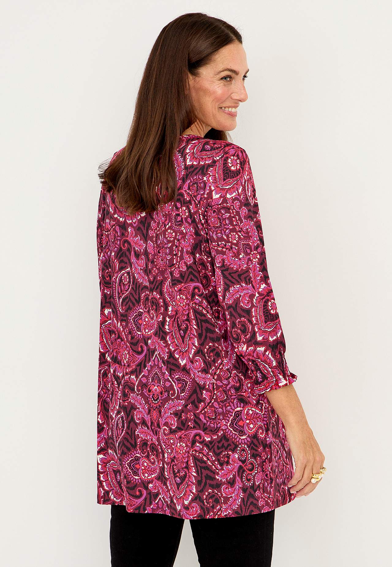 Tuniek met een paisleypatroon Camilla