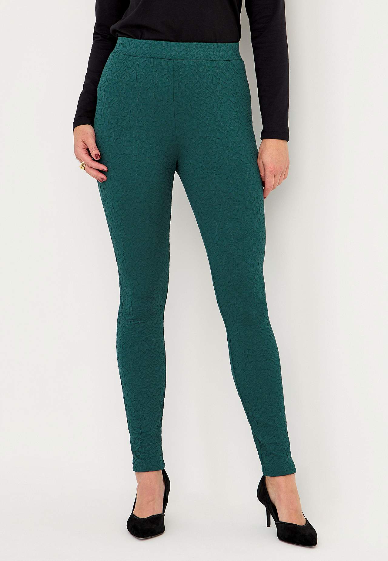 Legging met structureel motief