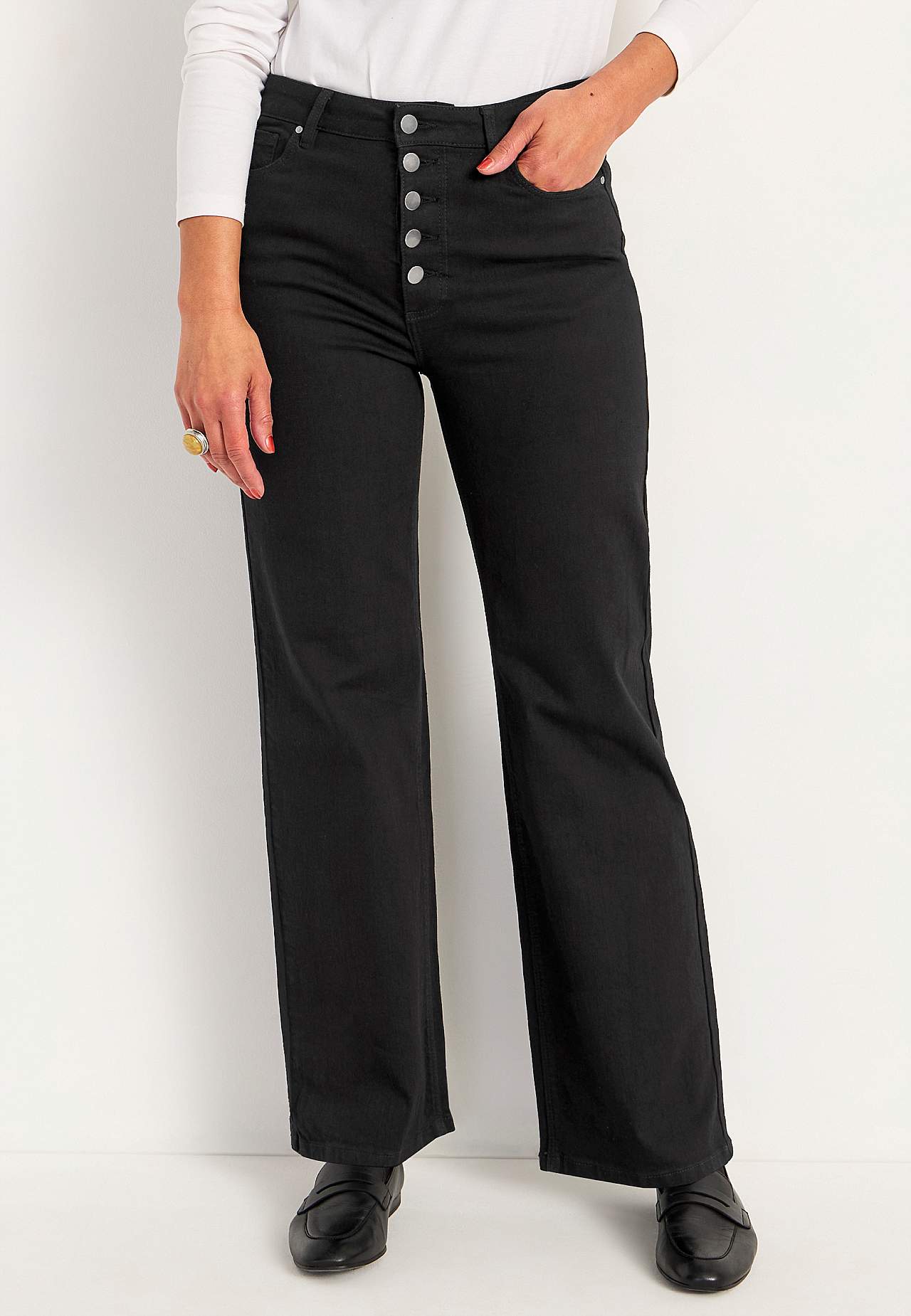 Stretch jeans met hoog taille
