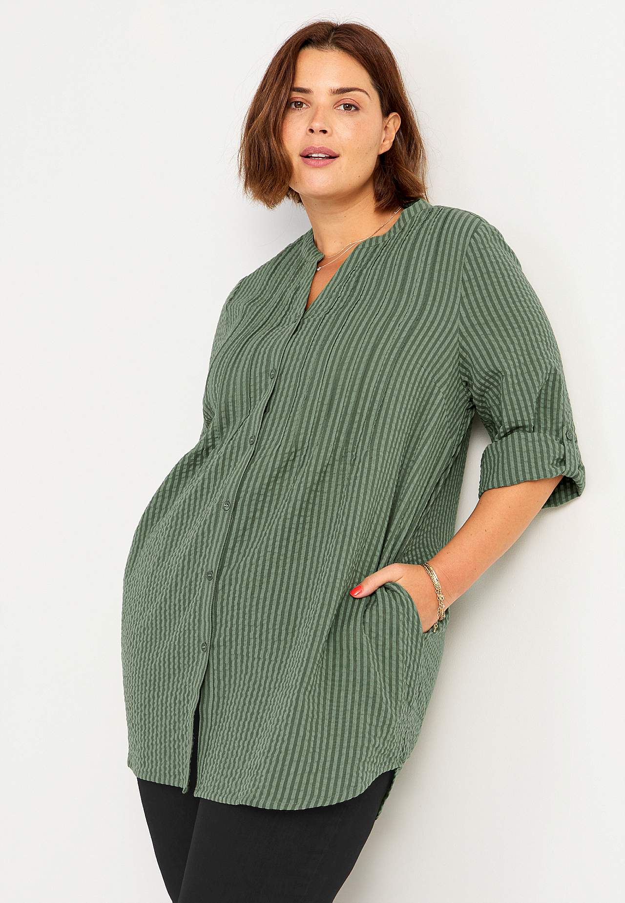 Tuniek van seersucker