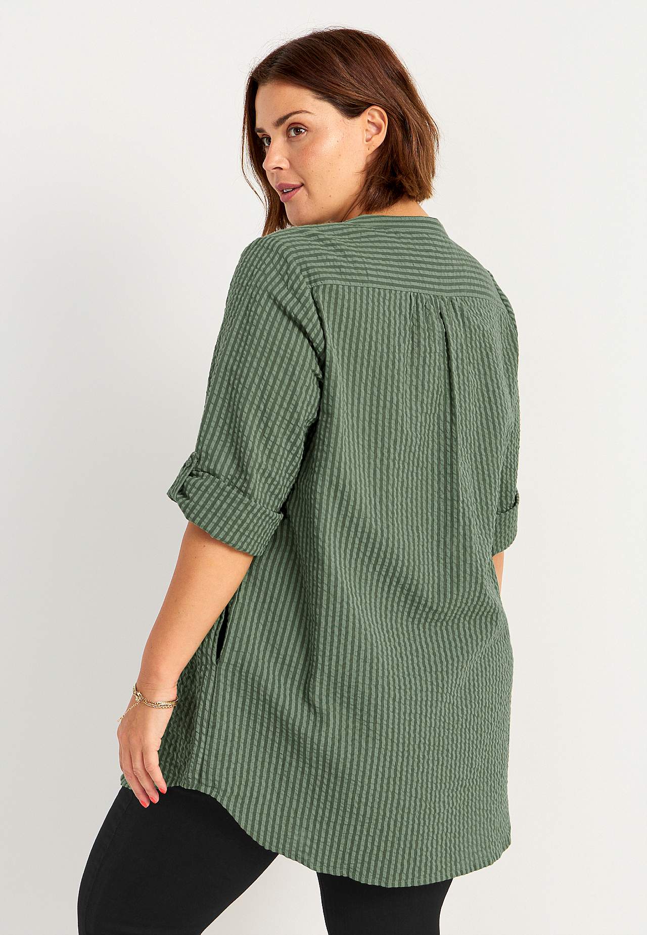 Tuniek van seersucker