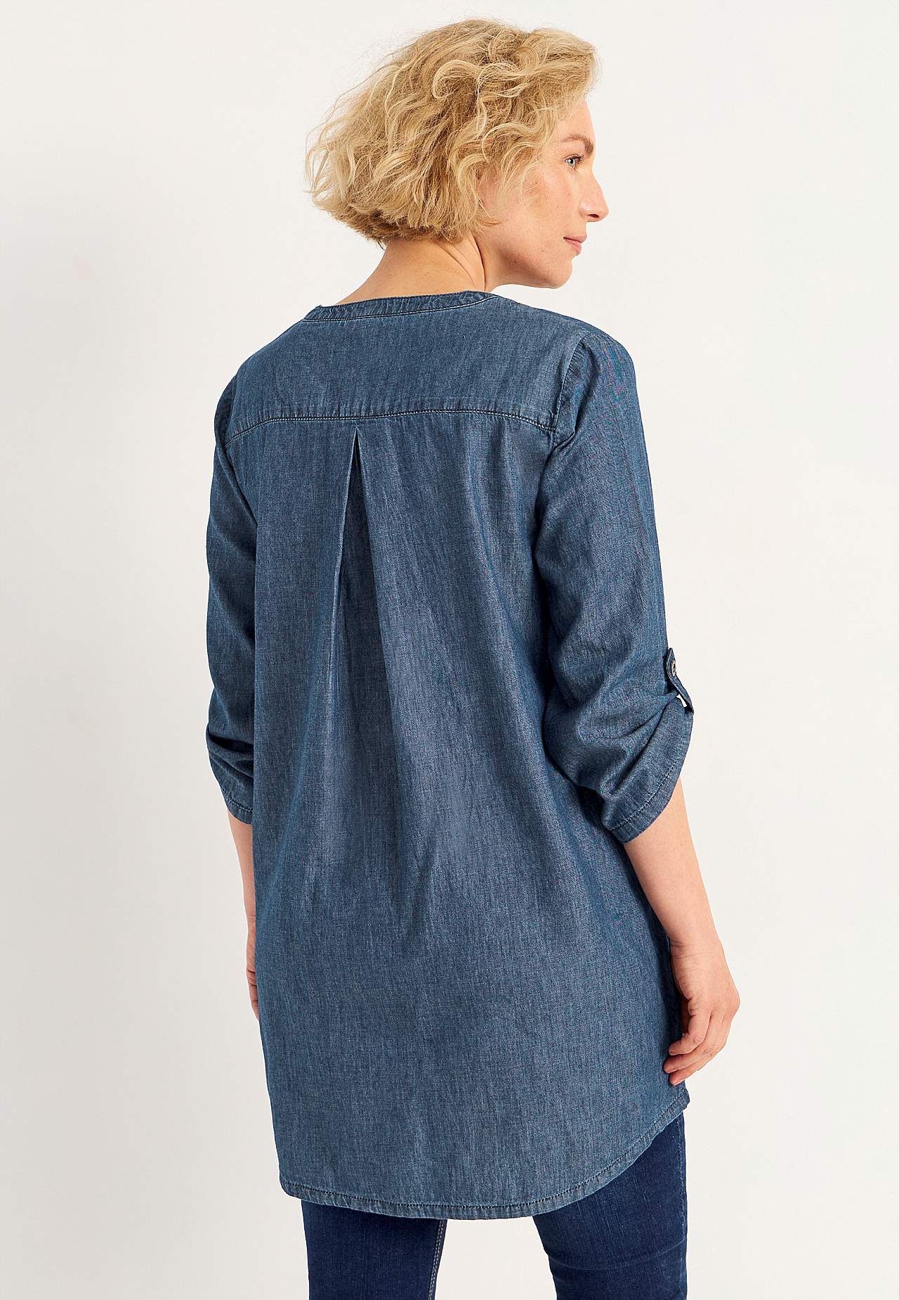 Denim tuniek met zakken