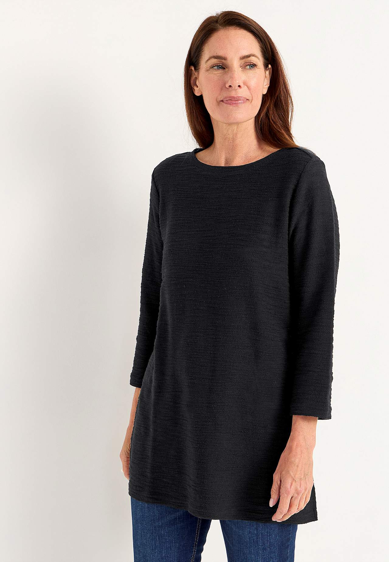 Jersey tuniek met structuur