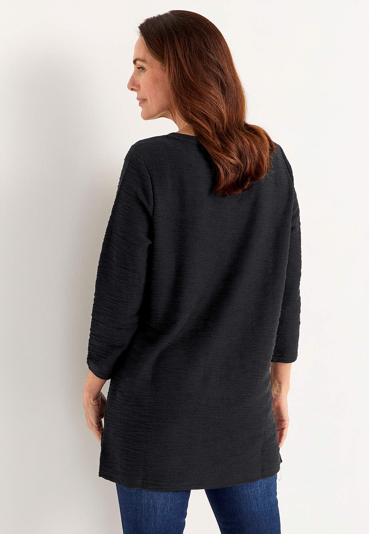 Jersey tuniek met structuur