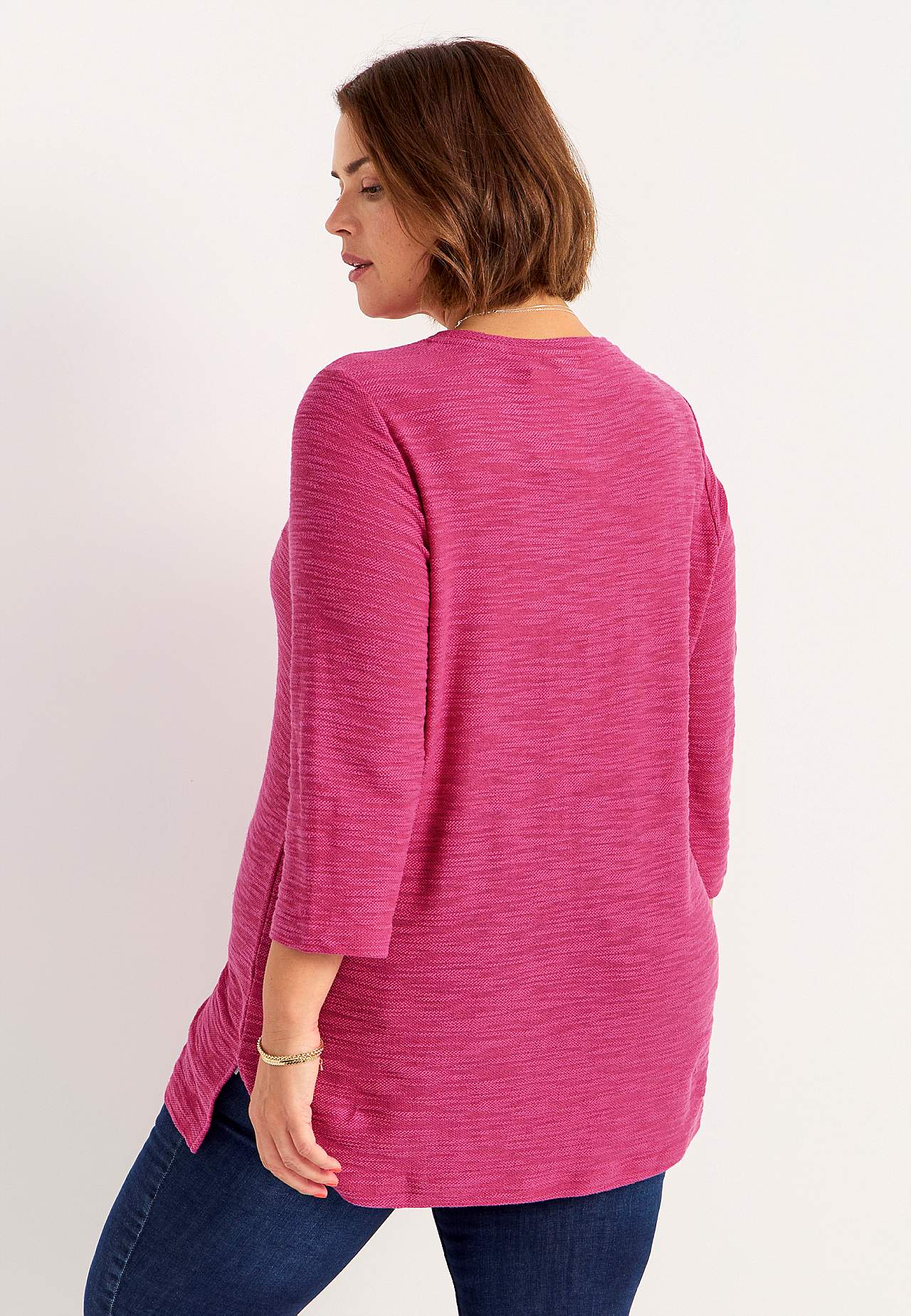 Jersey tuniek met structuur